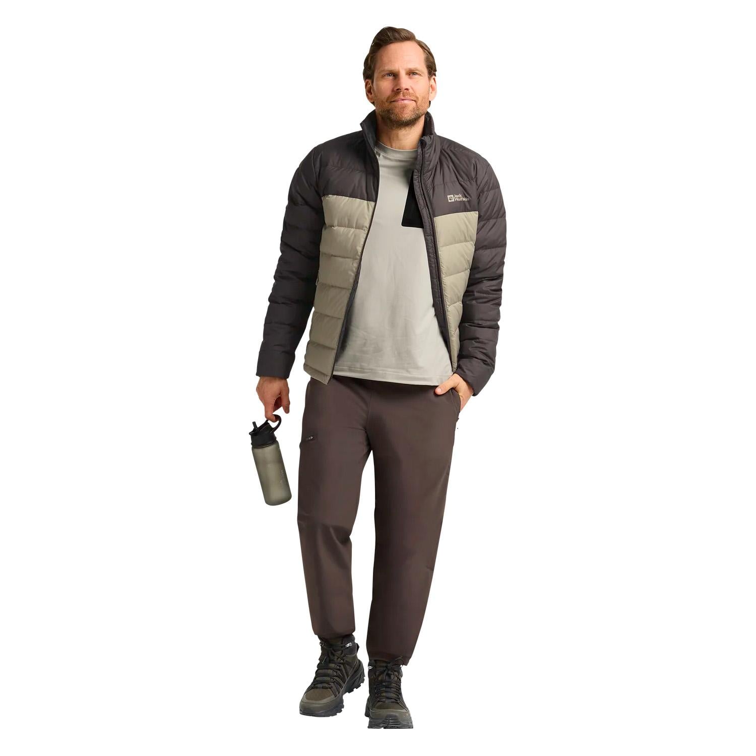 Jack Wolfskin Ather Do Rds Erkek Bej Outdoor Ceketi