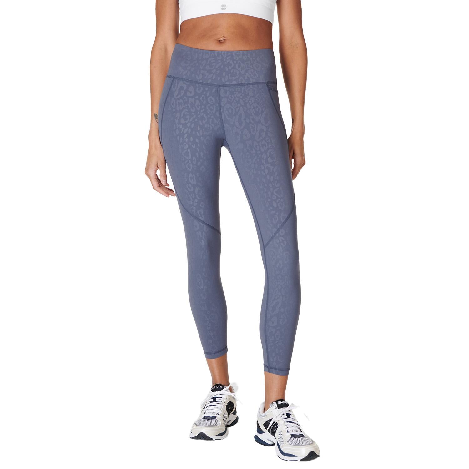 Sweaty Betty Power 78 Emboss Workout Legging Kadın Mavi Fitness Tayt