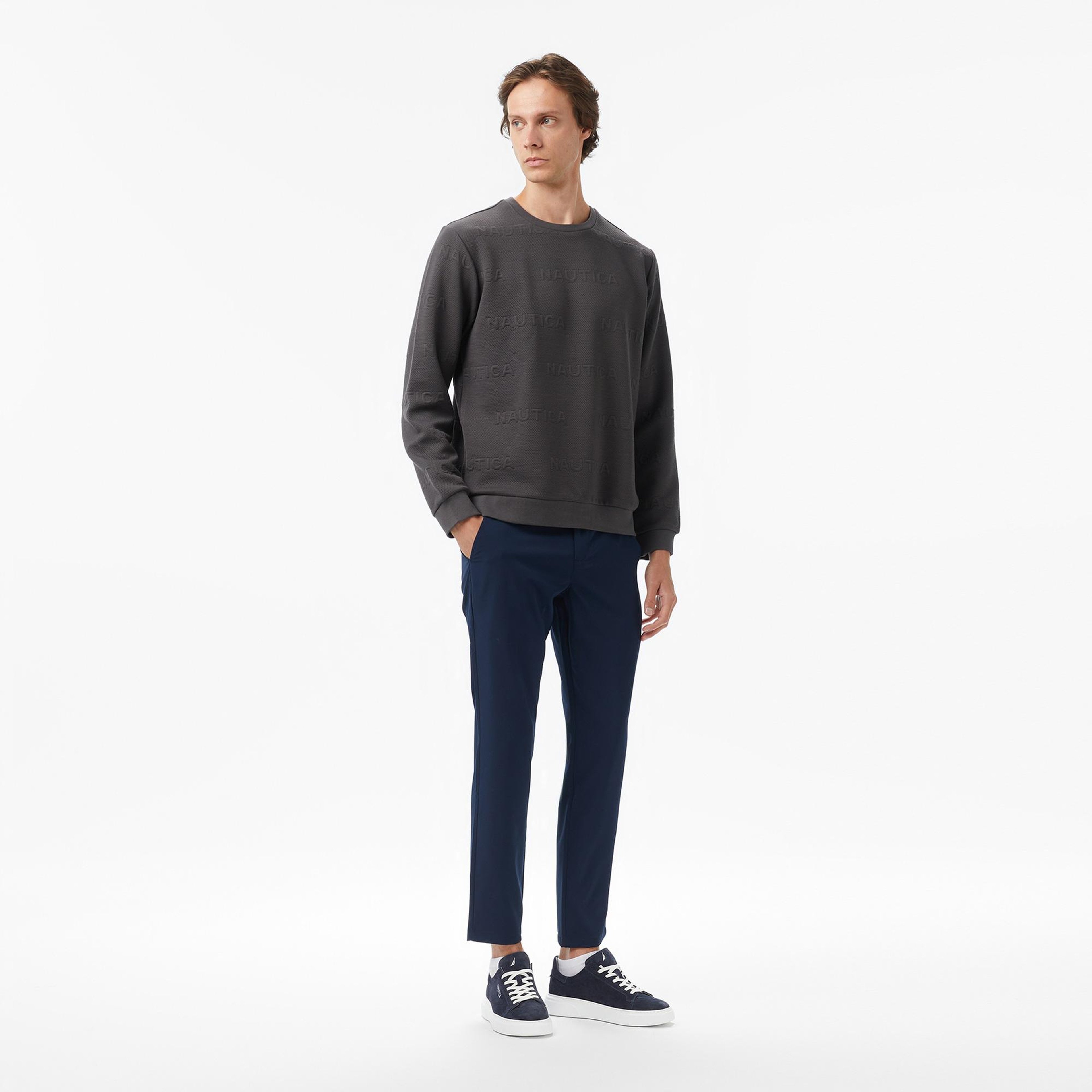Nautica Erkek Gri Regular Fit Sweatshirt