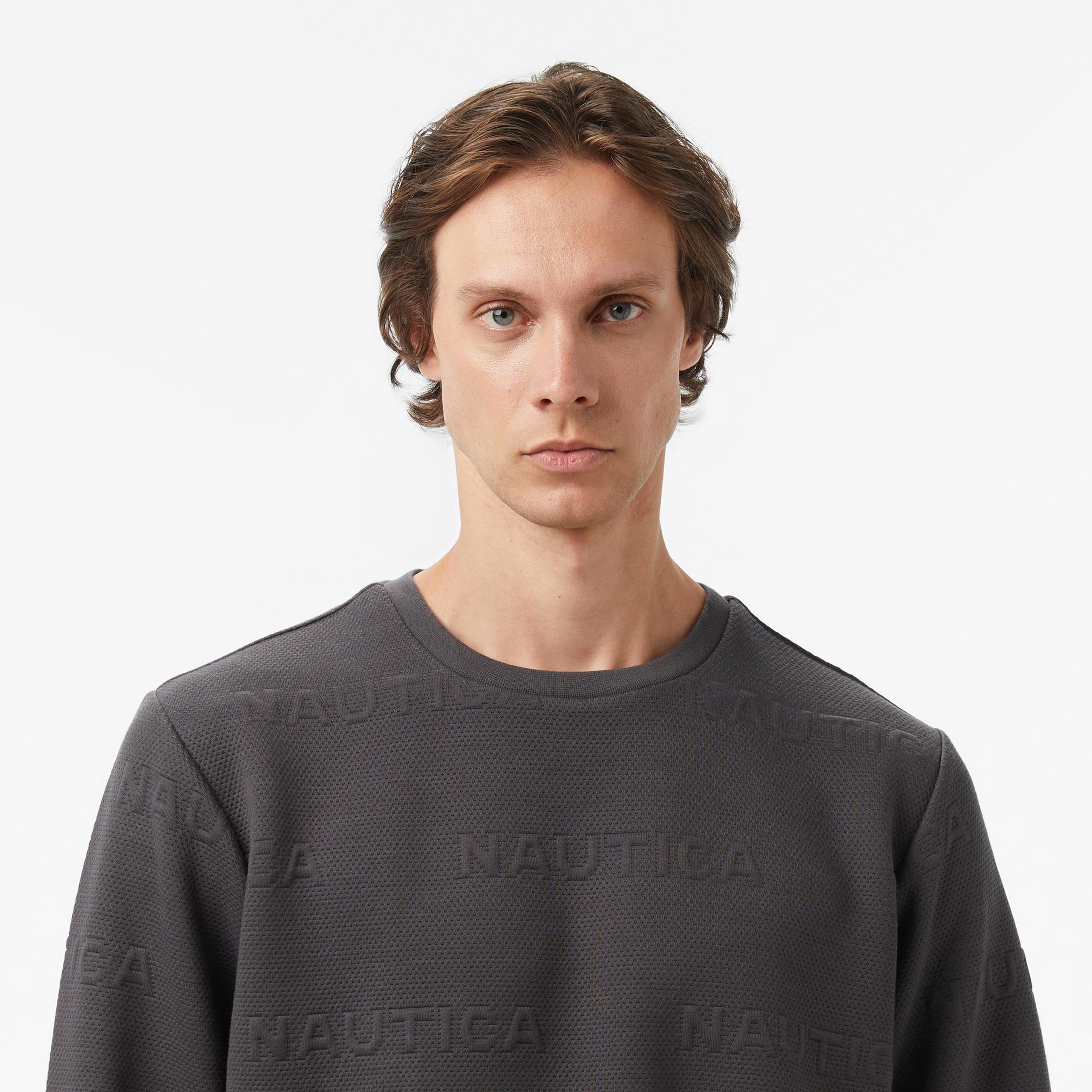 Nautica Erkek Gri Regular Fit Sweatshirt