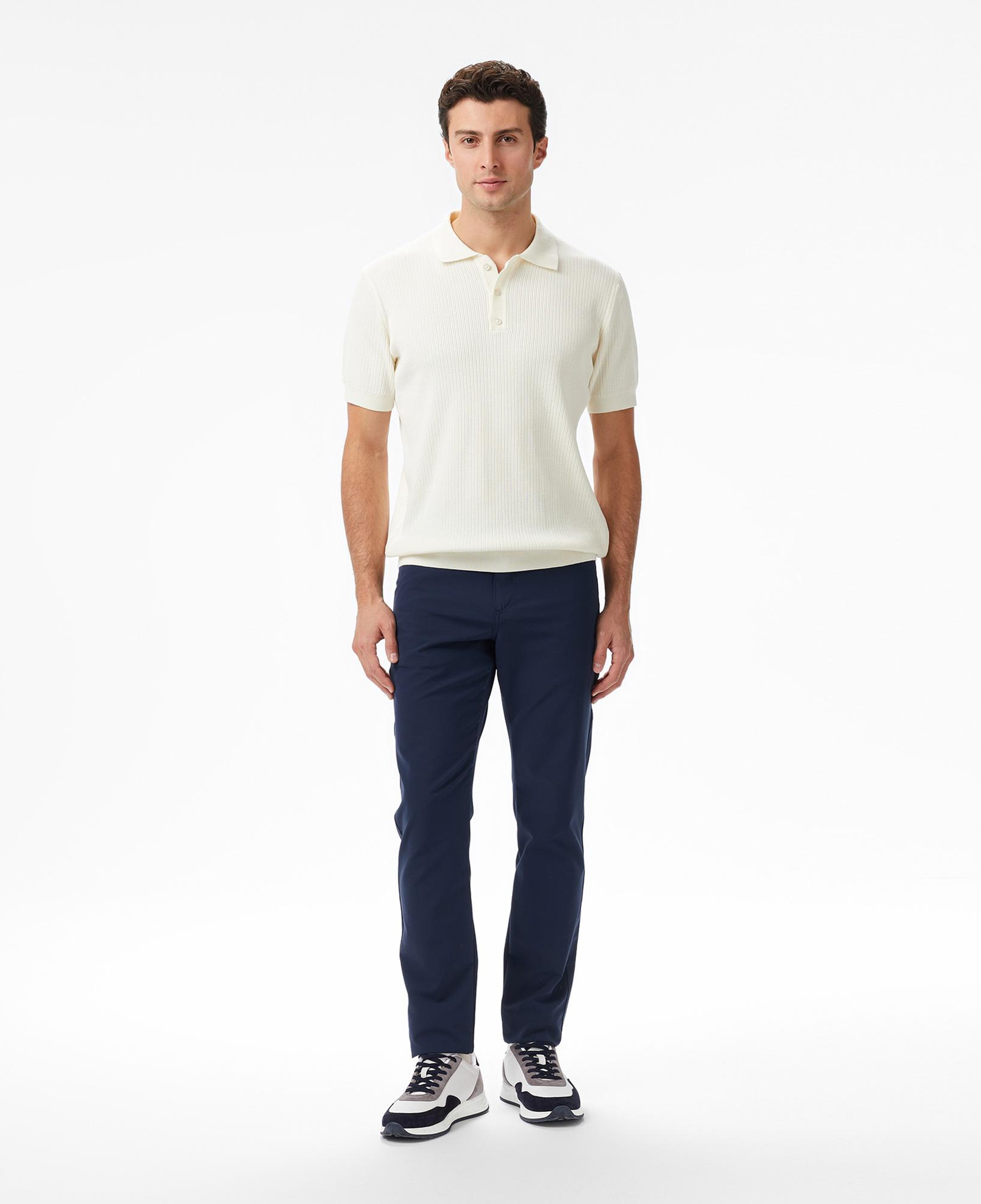 Nautica Erkek Krem Regular Fit Kısa Kollu Triko