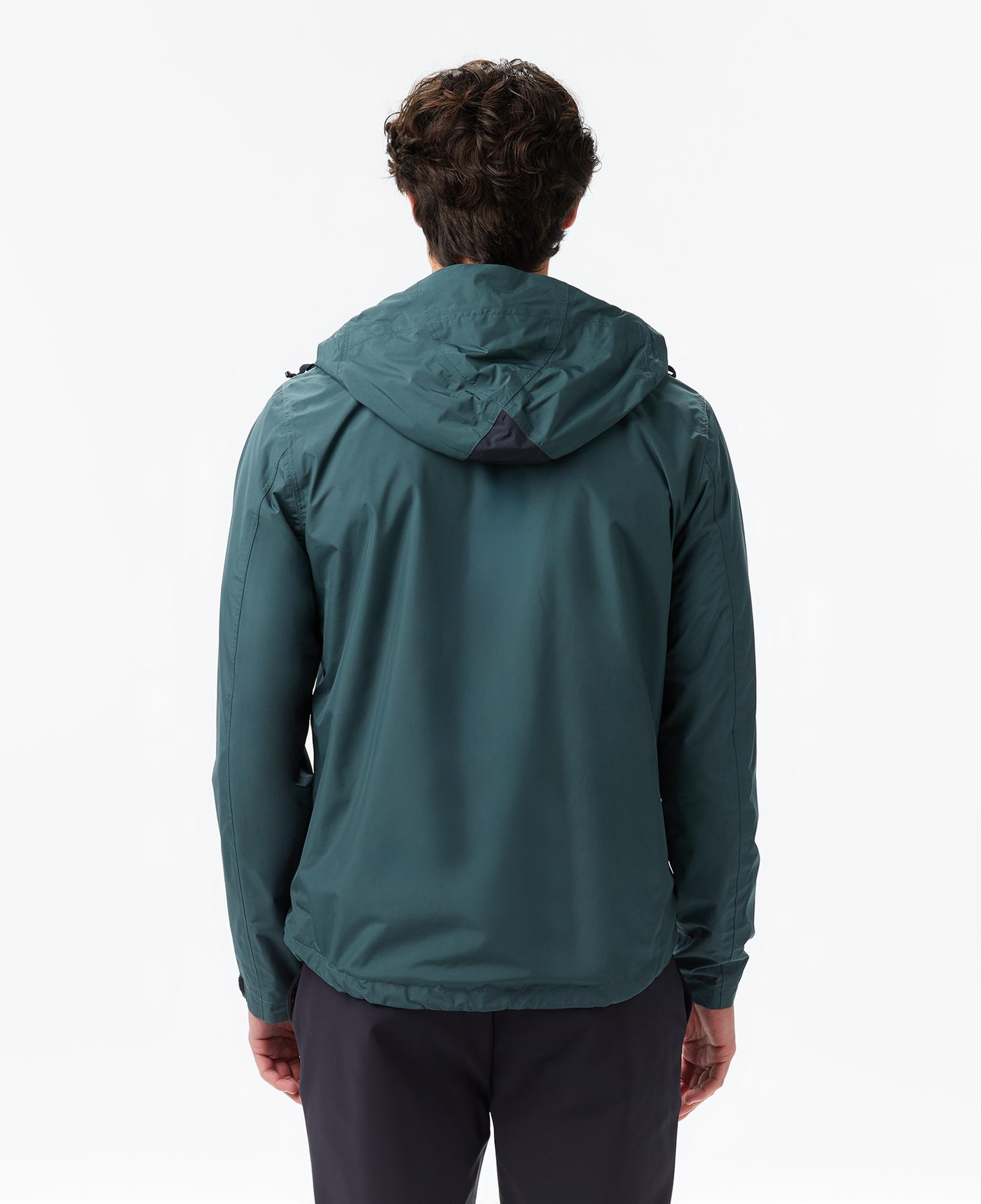 Nautica Erkek Yeşil Regular Fit Kapüşonlu Su Geçirmez Yağmurluk
