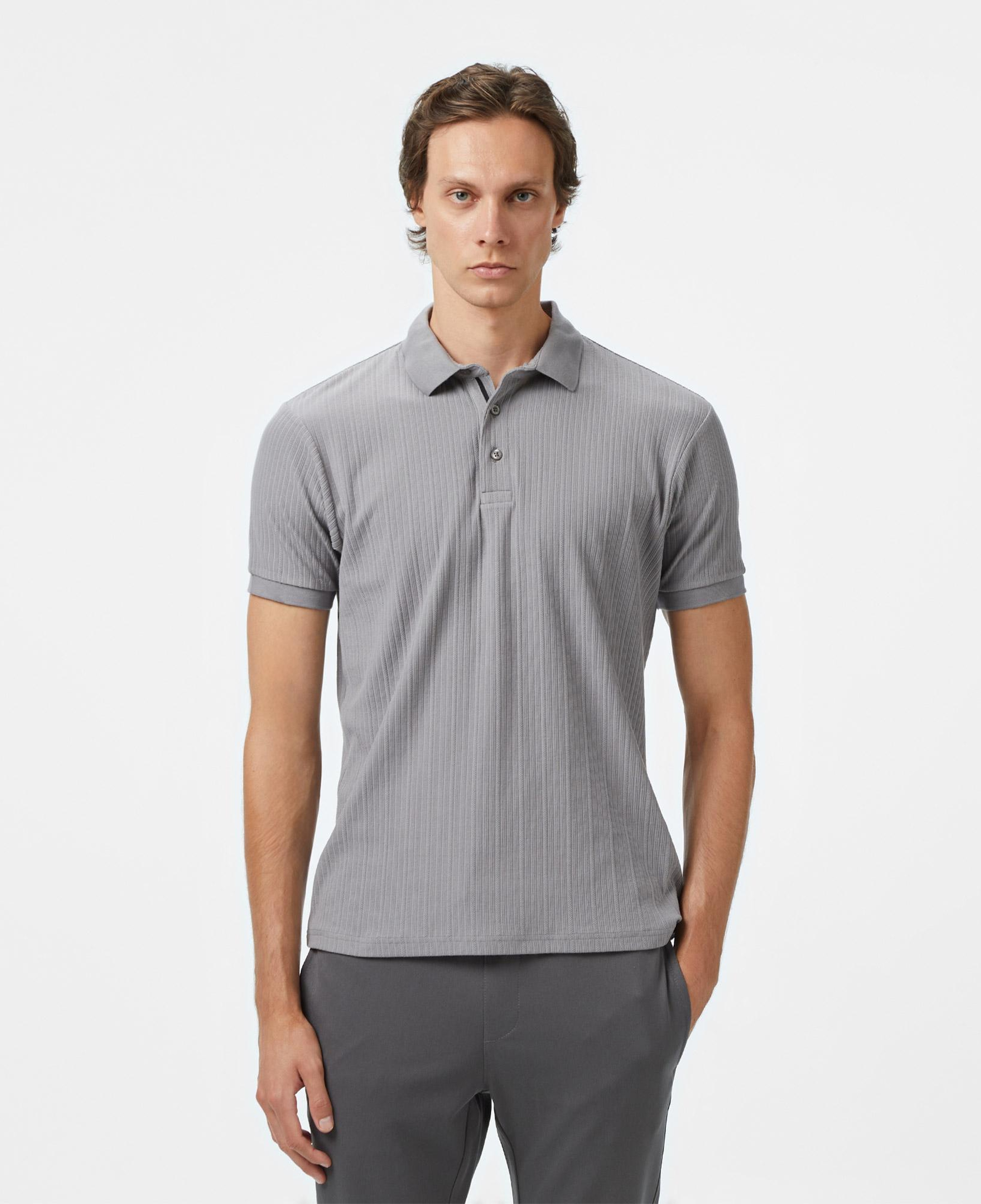 Nautica Erkek Gri Regular Fit Polo Yaka T-Shirt