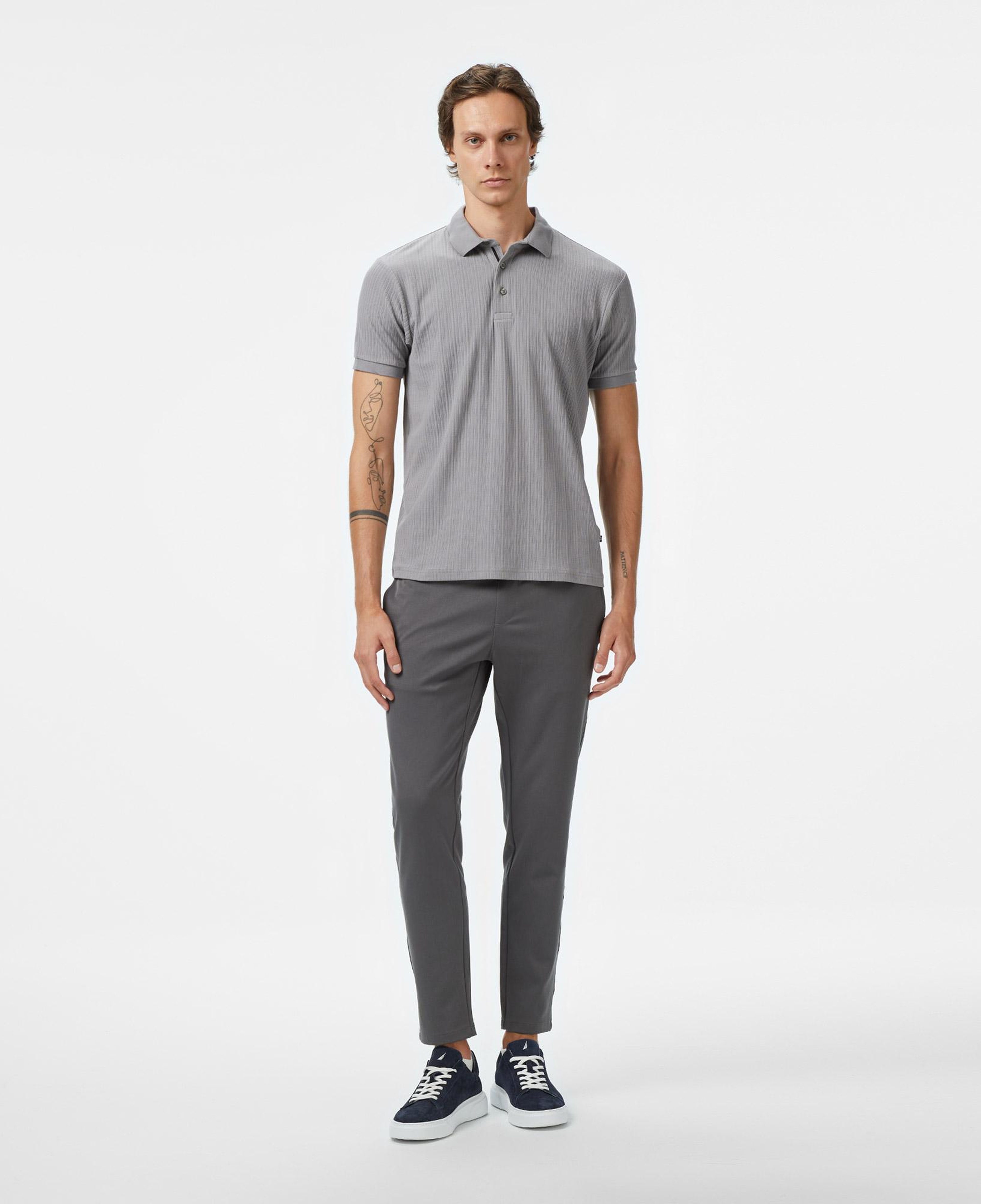 Nautica Erkek Gri Regular Fit Polo Yaka T-Shirt