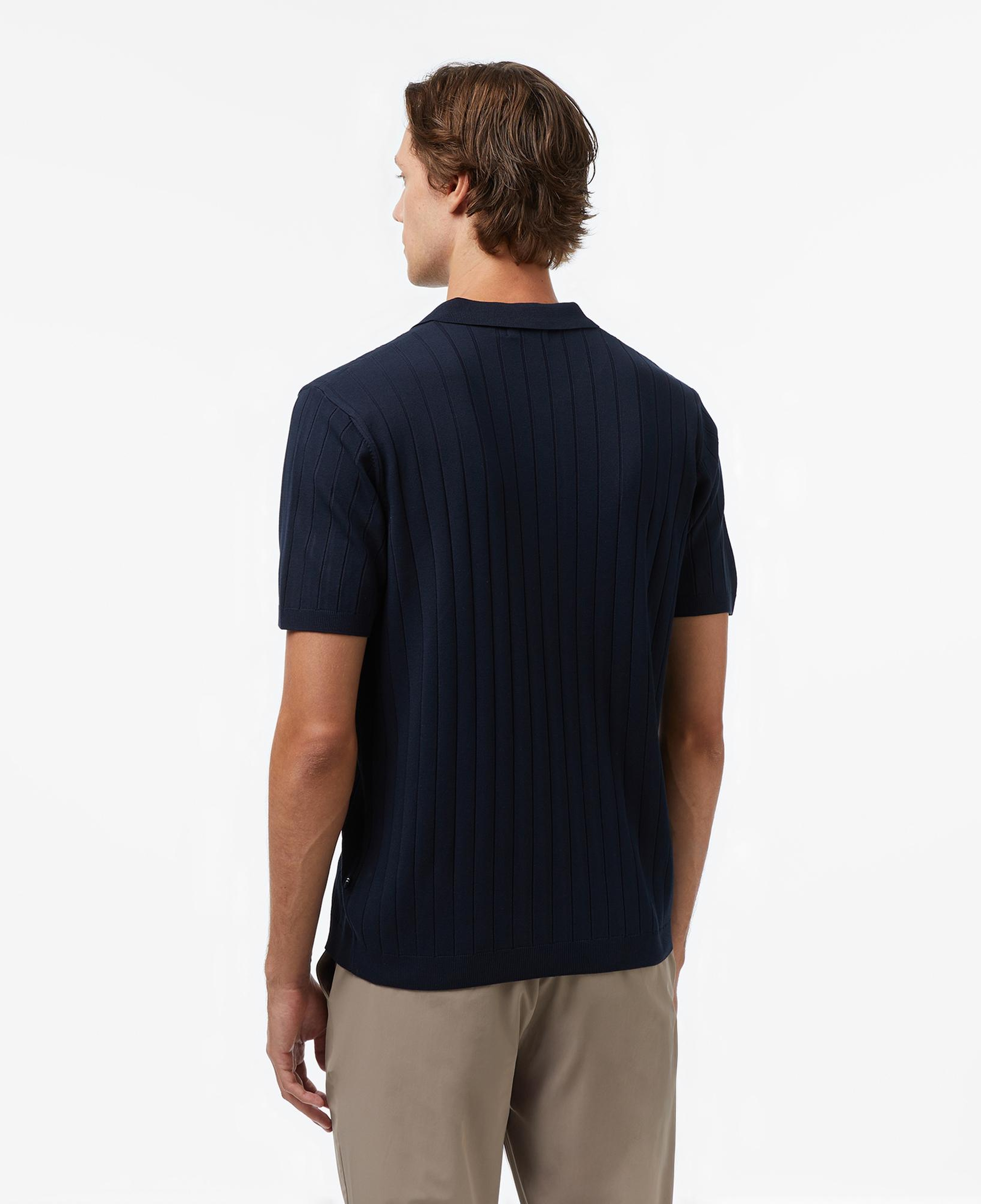 Nautica Erkek Lacivert Classic Fit Kısa Kollu Triko