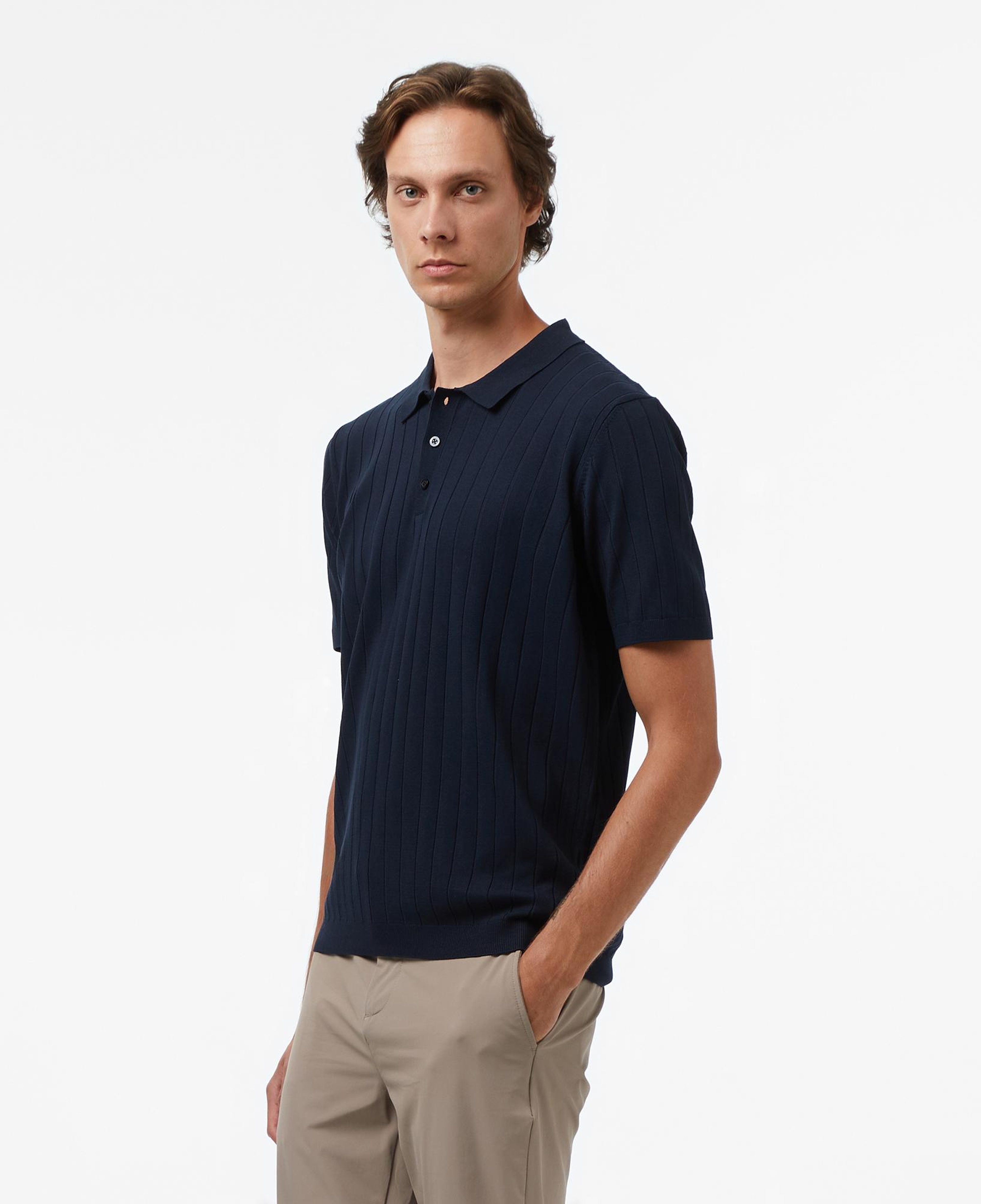 Nautica Erkek Lacivert Classic Fit Kısa Kollu Triko