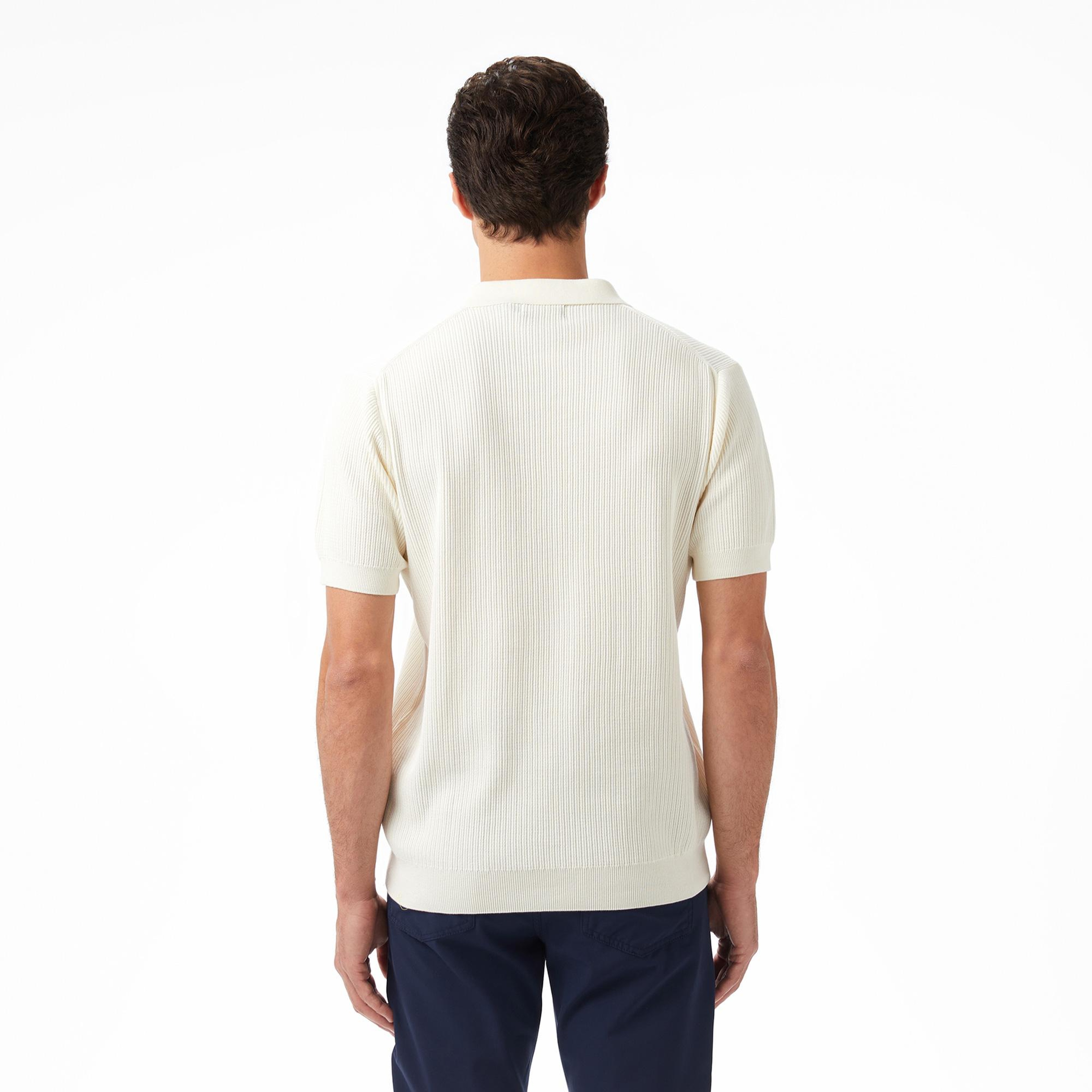 Nautica Erkek Krem Regular Fit Kısa Kollu Triko