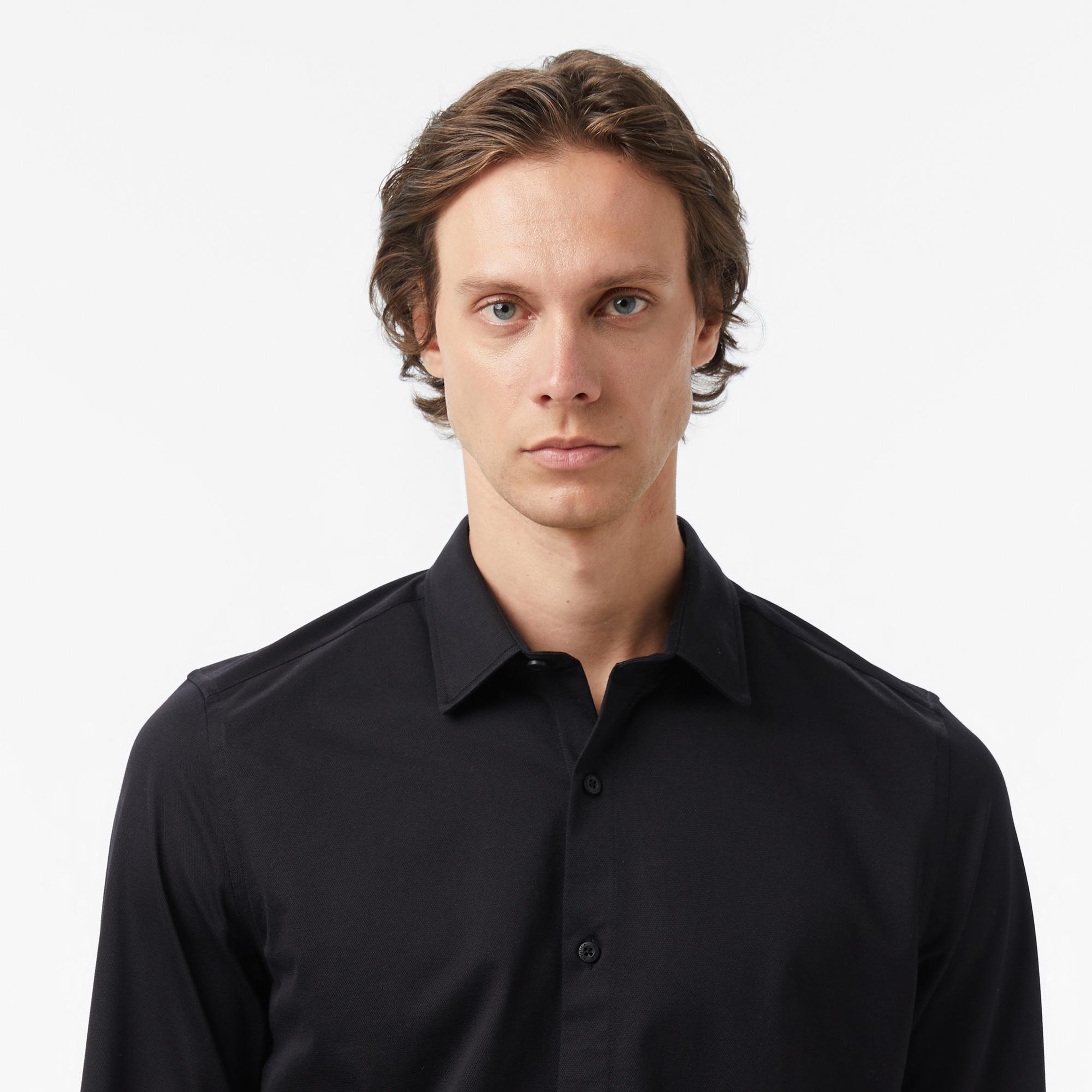Nautica Erkek Siyah Slim Fit Gömlek