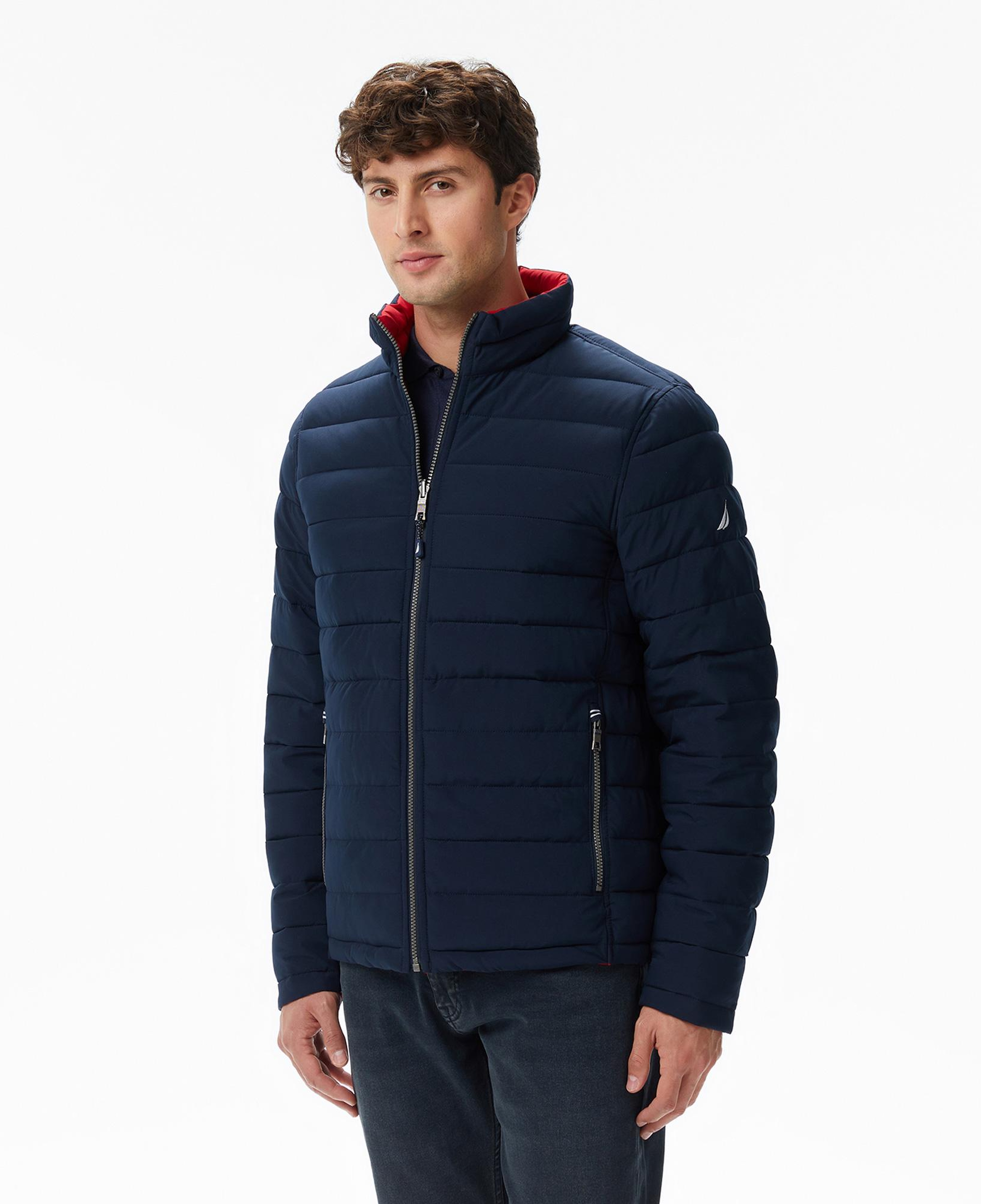 Nautica Erkek Lacivert Regular Fit Çift Taraflı Mont