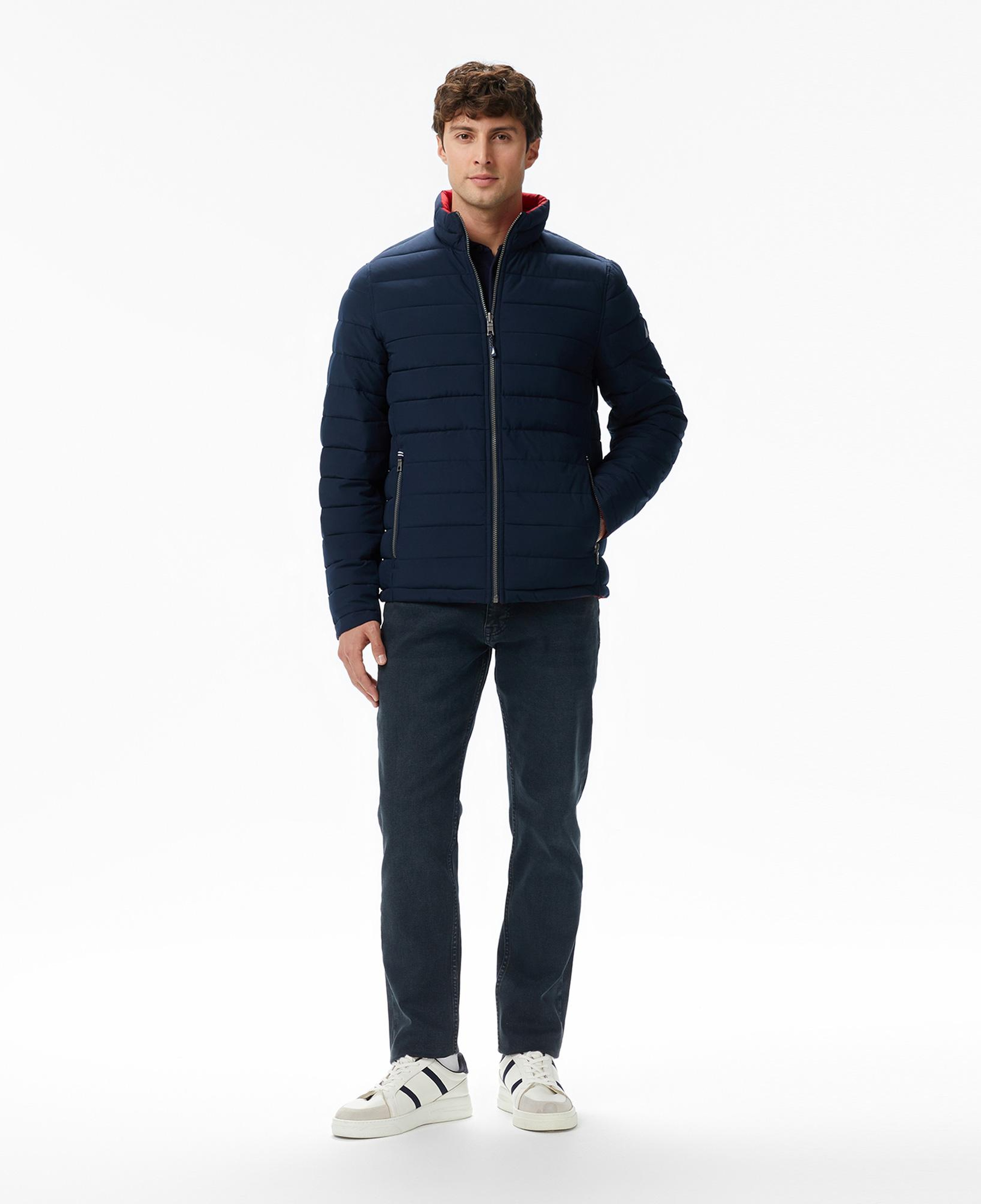 Nautica Erkek Lacivert Regular Fit Çift Taraflı Mont