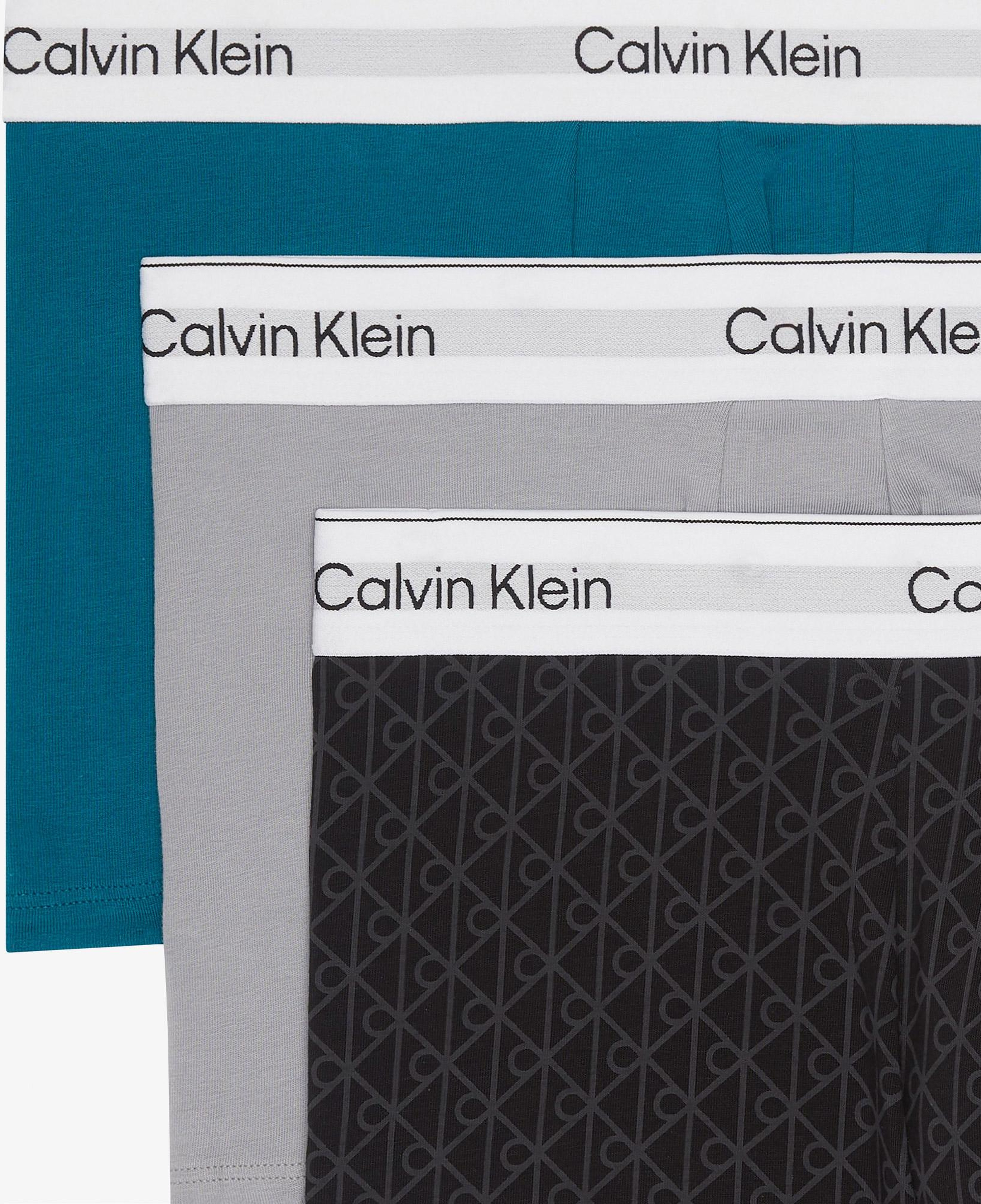Calvin Klein Trunk Erkek Siyah/Gri/Mavi 3'lü Boxer