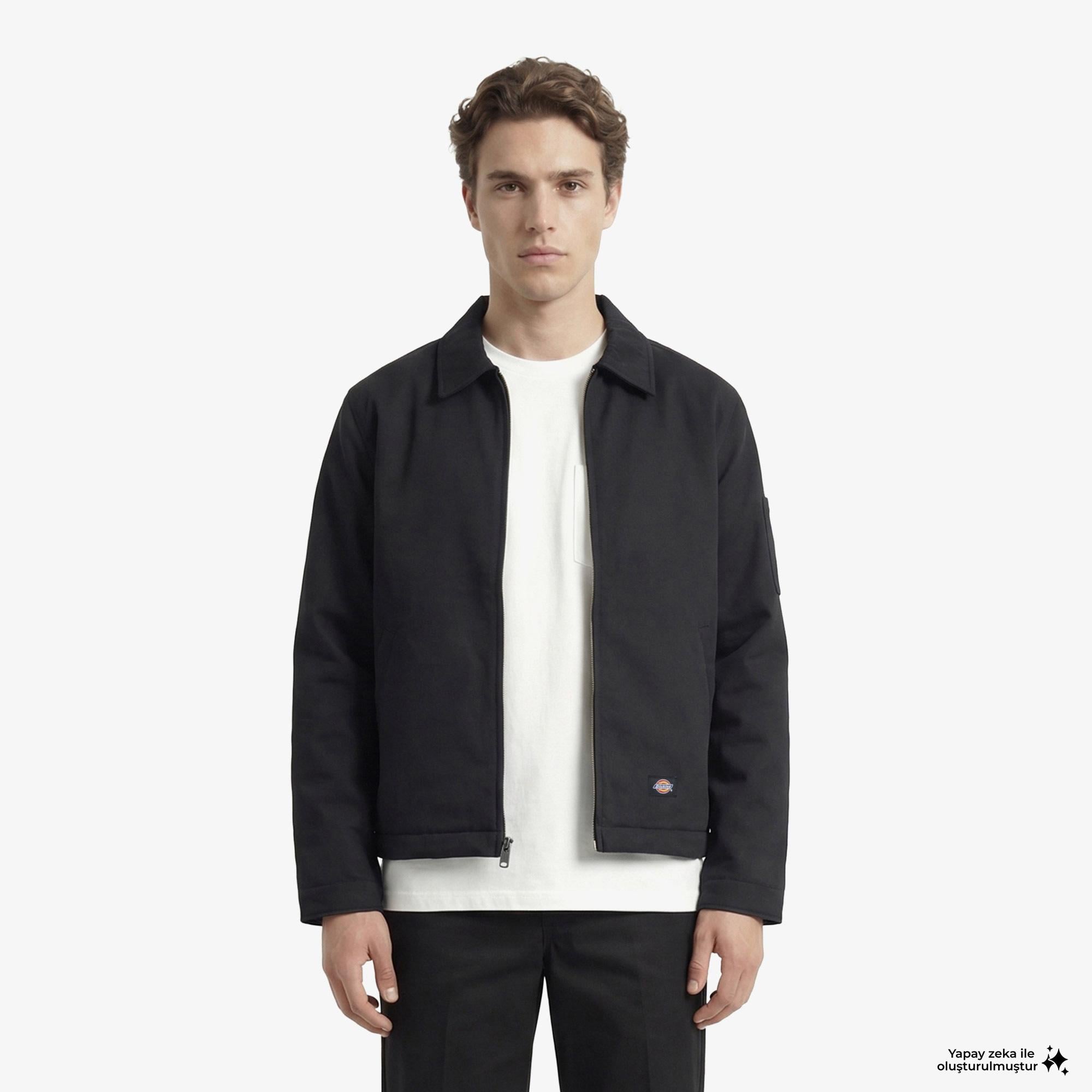 Dickies Eisenhower Puffer Erkek Siyah Mont