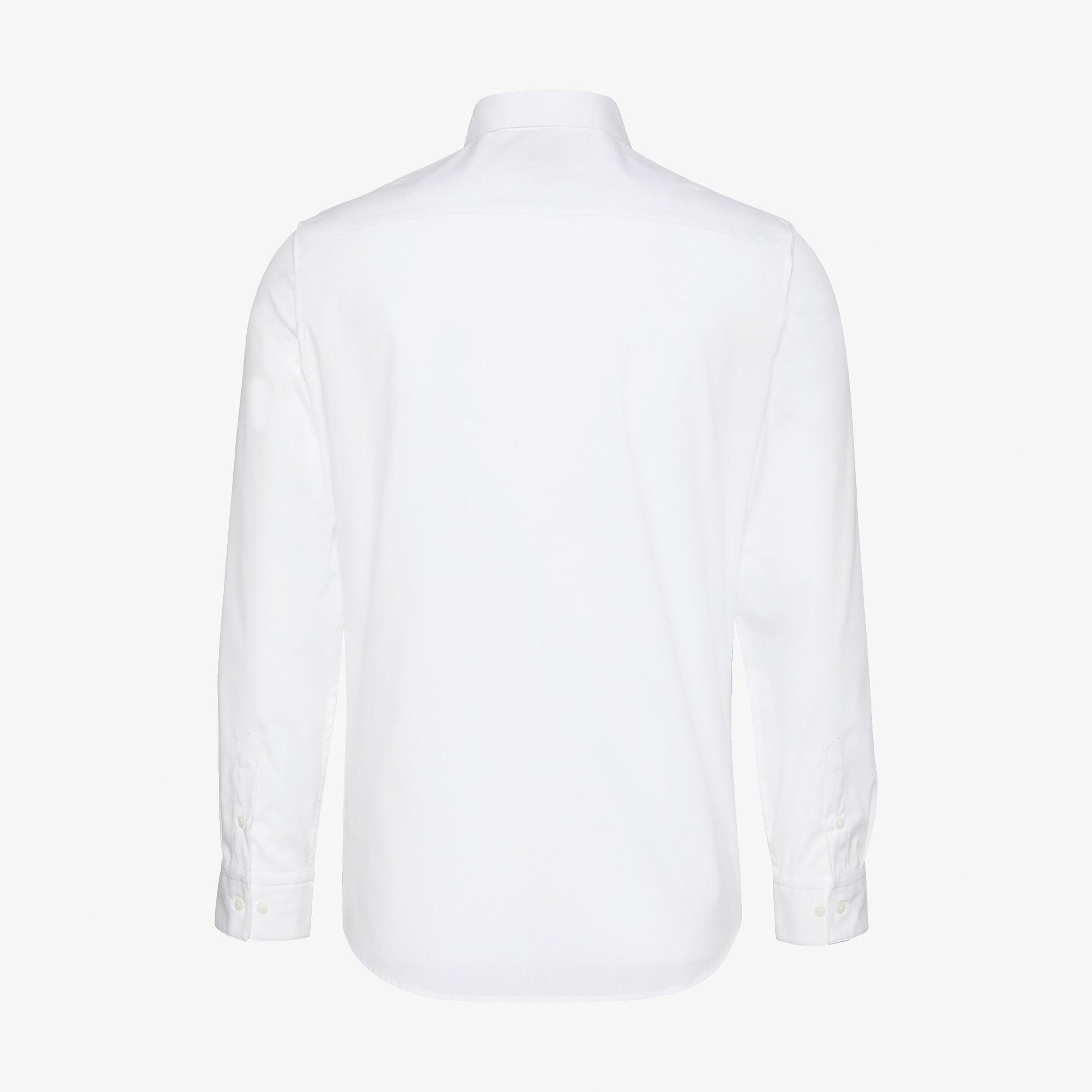 Calvin Klein Solid Slim Erkek Beyaz Gömlek