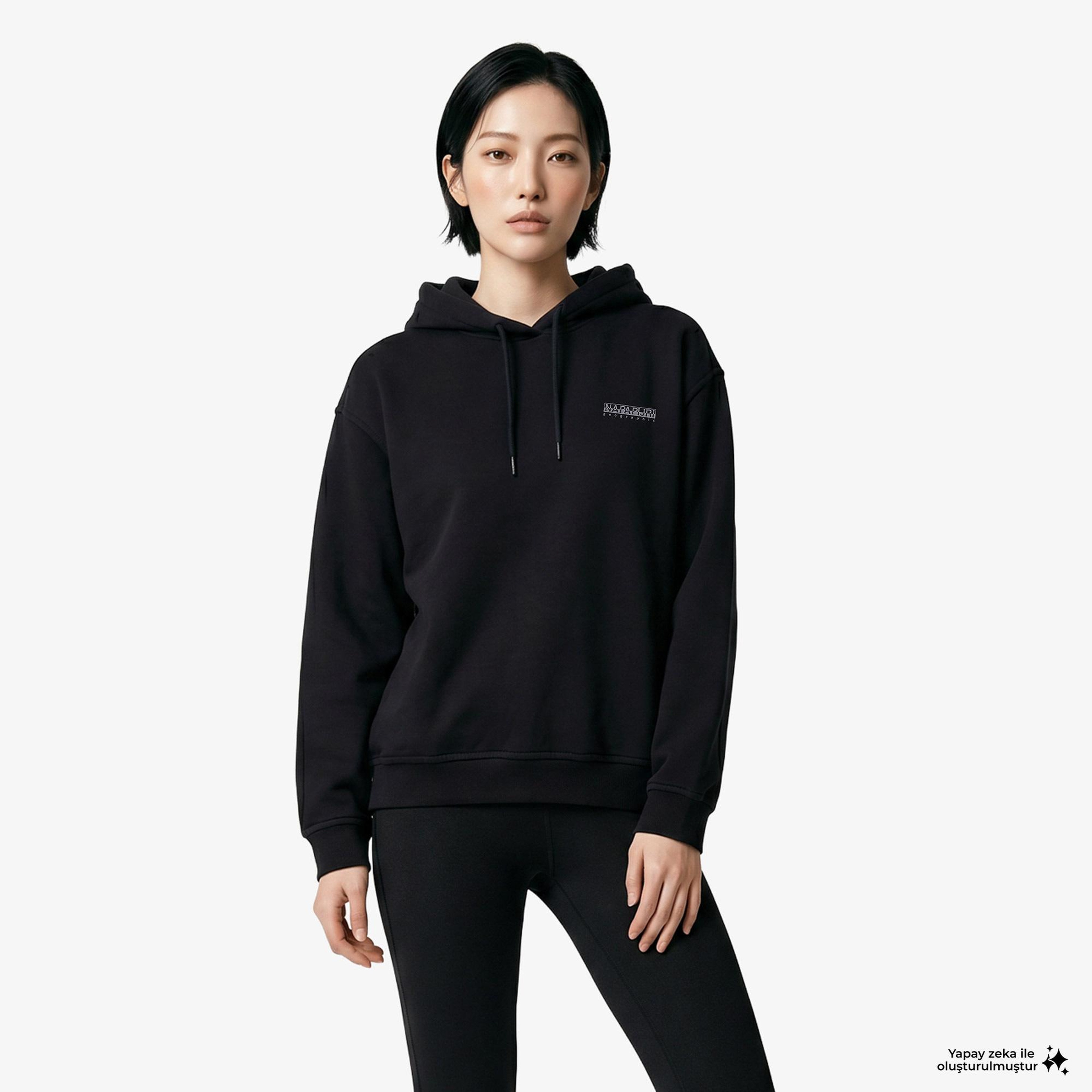 Napapijri B-Blanche H W Kadın Siyah Sweatshirt