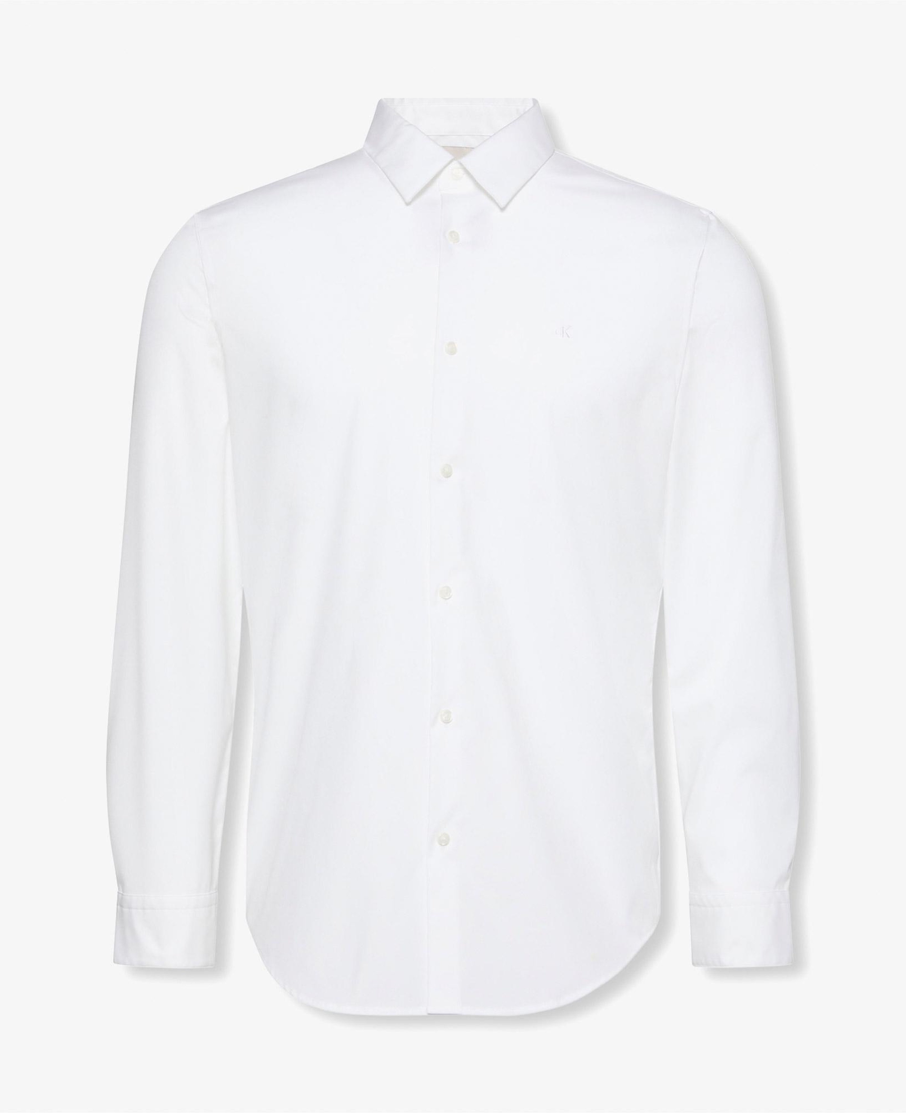 Calvin Klein Solid Slim Erkek Beyaz Gömlek