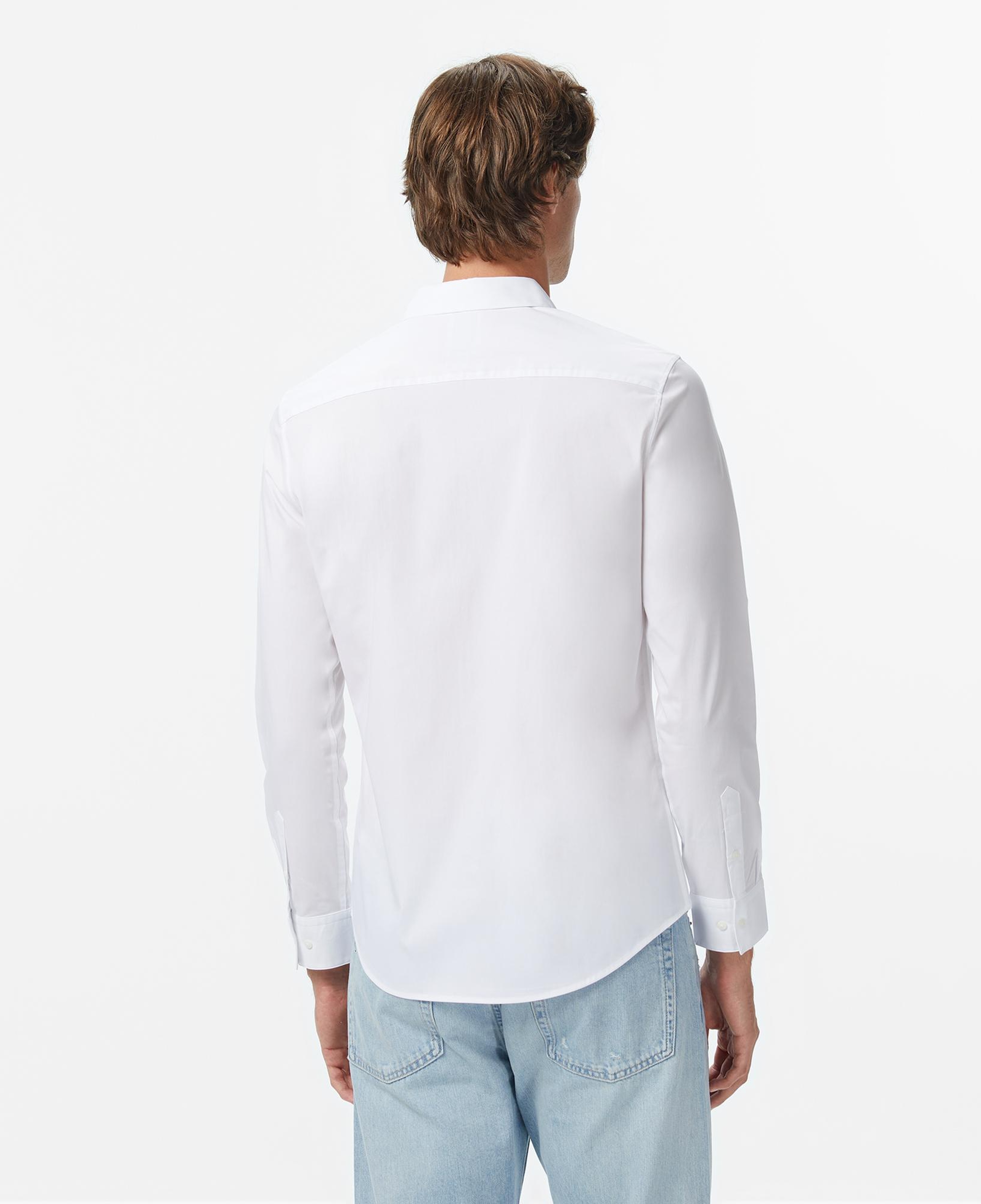Calvin Klein Solid Slim Erkek Beyaz Gömlek