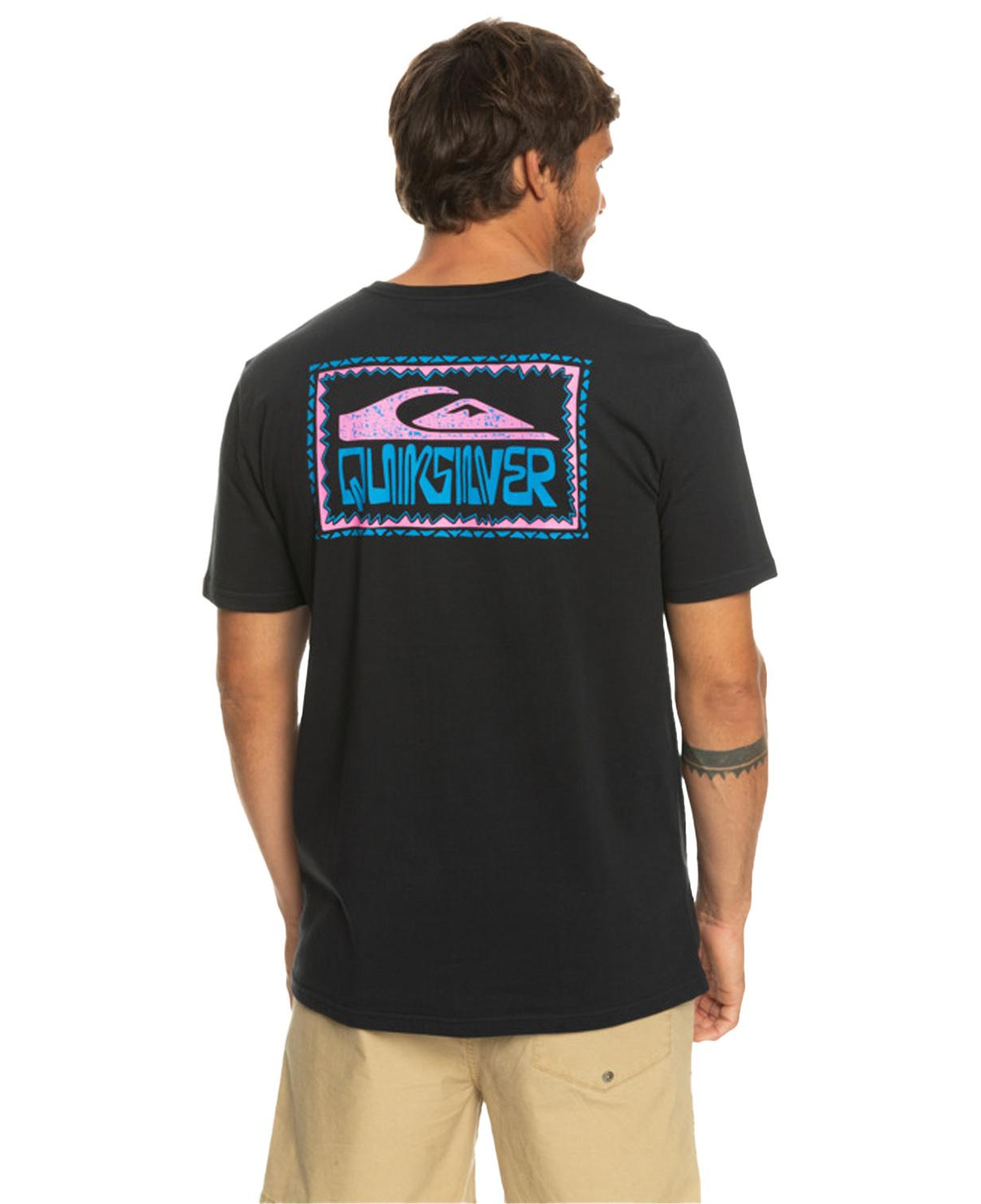 Quiksilver Warpedframes Erkek Siyah Tişört