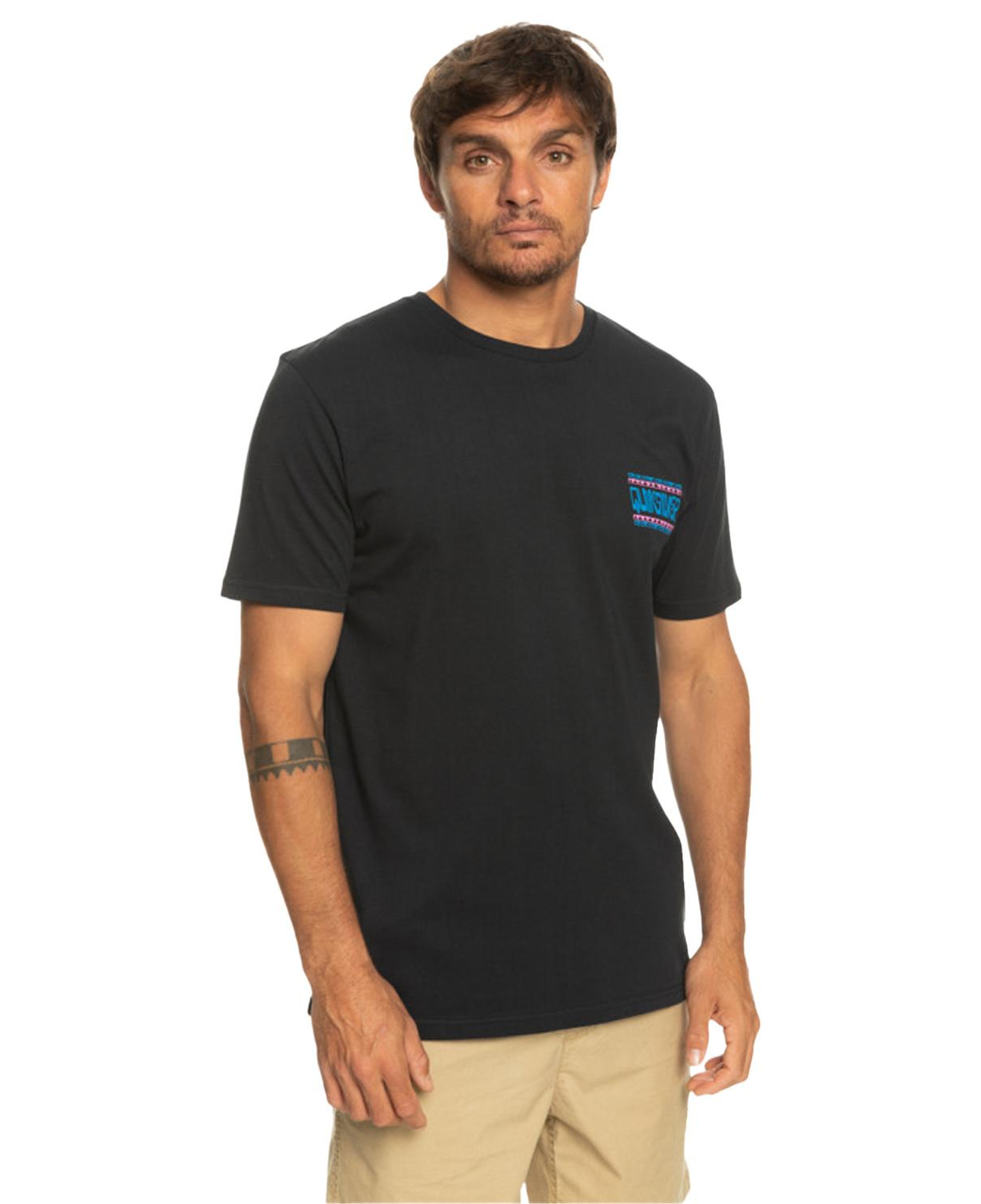 Quiksilver Warpedframes Erkek Siyah Tişört