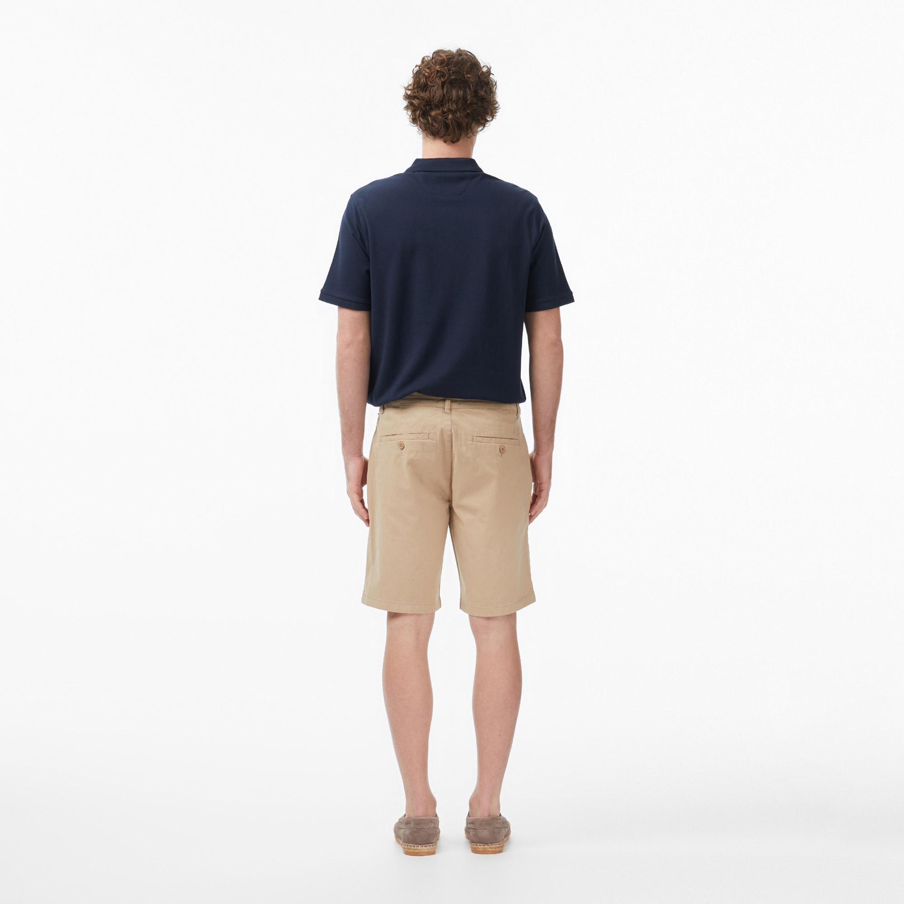 Nautica Erkek Bej Regular Fit Chino Şort
