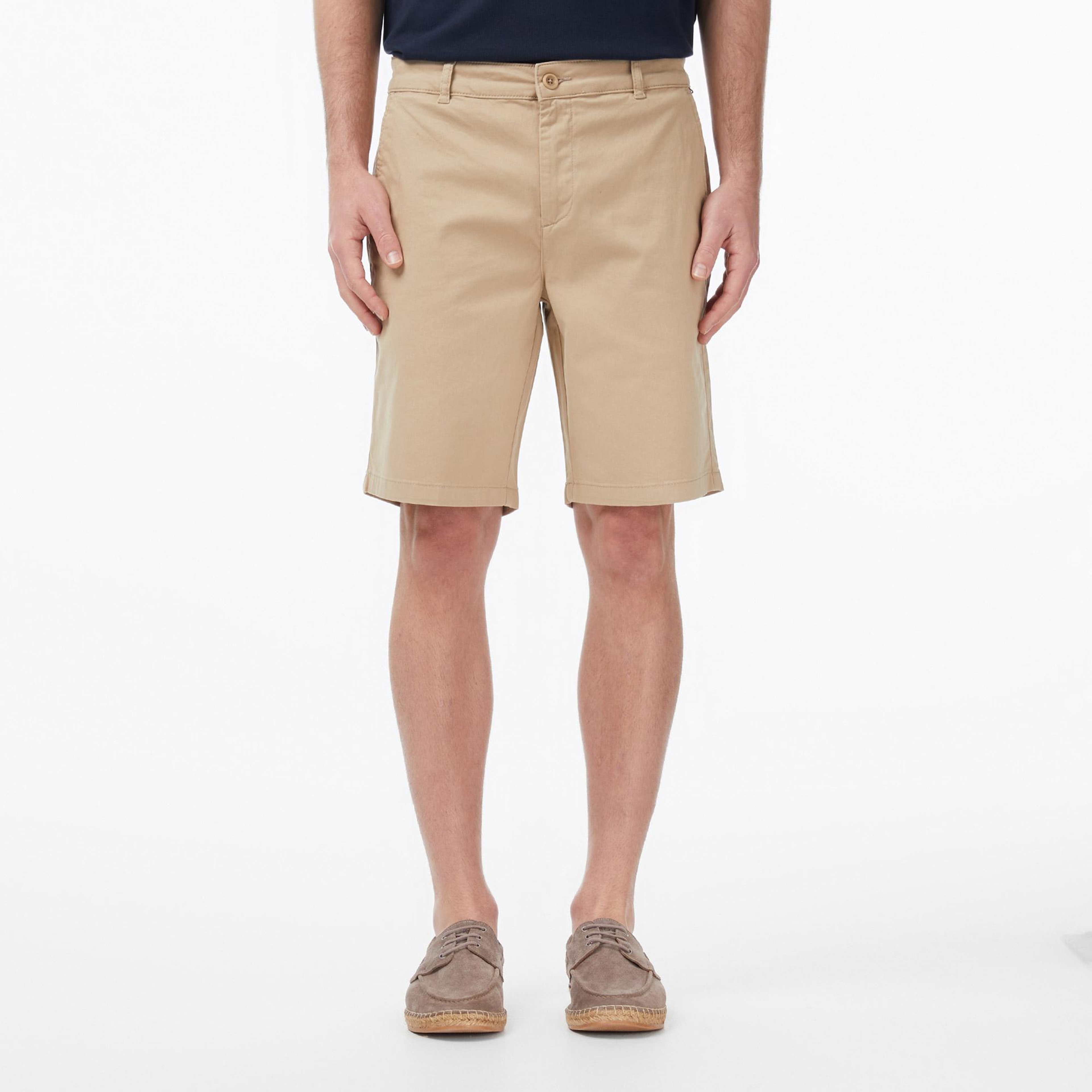 Nautica Erkek Bej Regular Fit Chino Şort