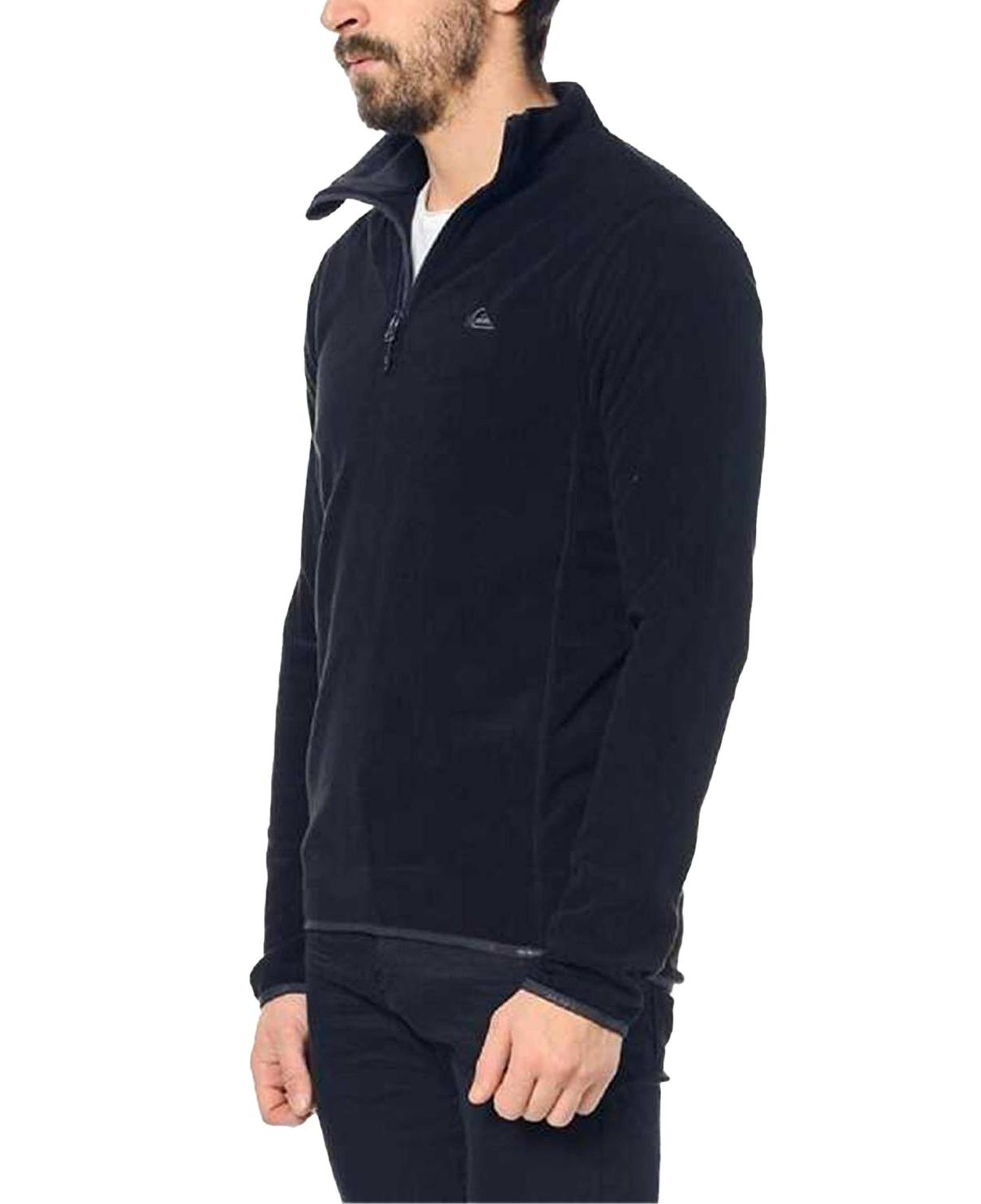 Quiksilver Mission Halfzip Erkek Siyah Polar