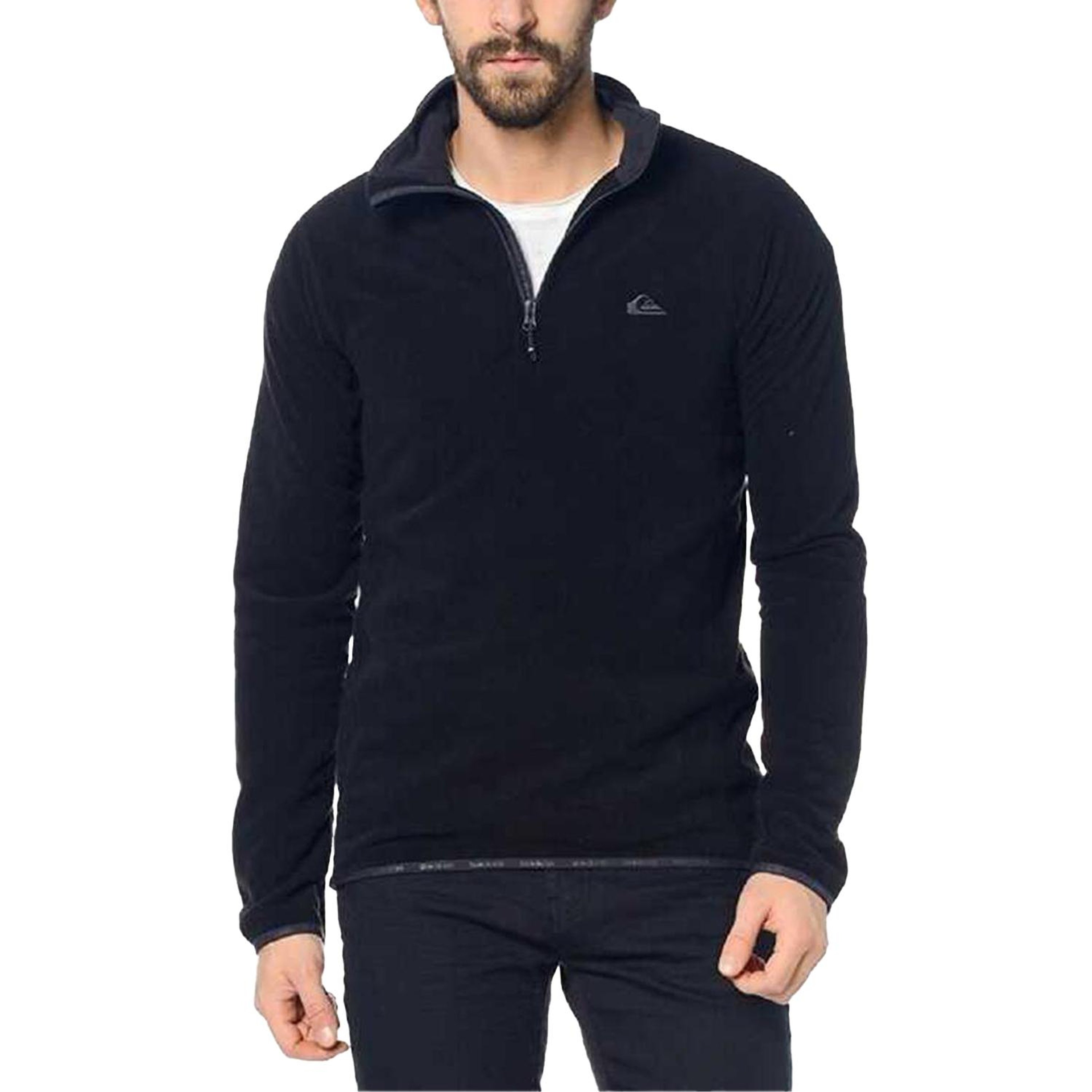 Quiksilver Mission Halfzip Erkek Siyah Polar