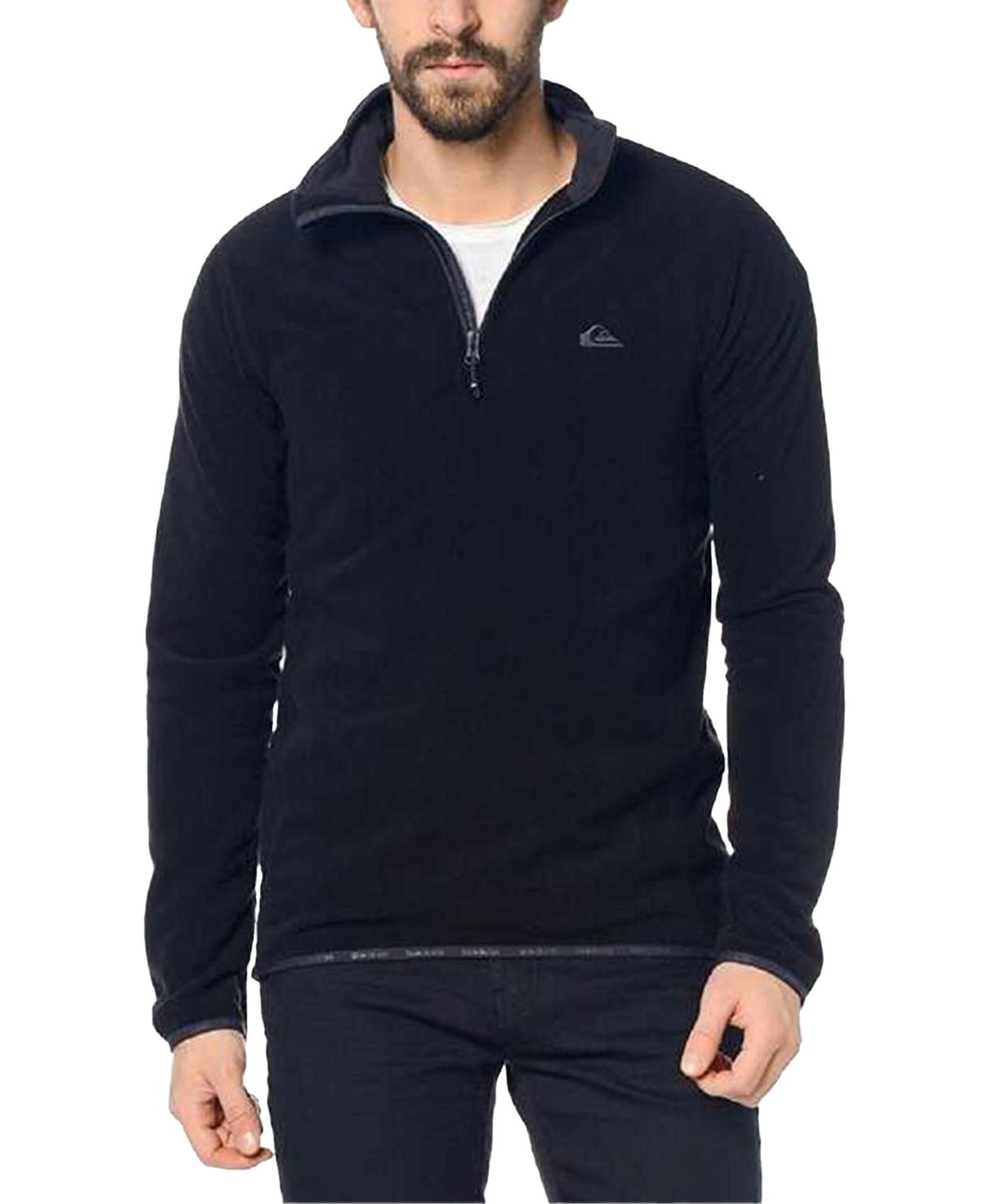 Quiksilver Mission Halfzip Erkek Siyah Polar