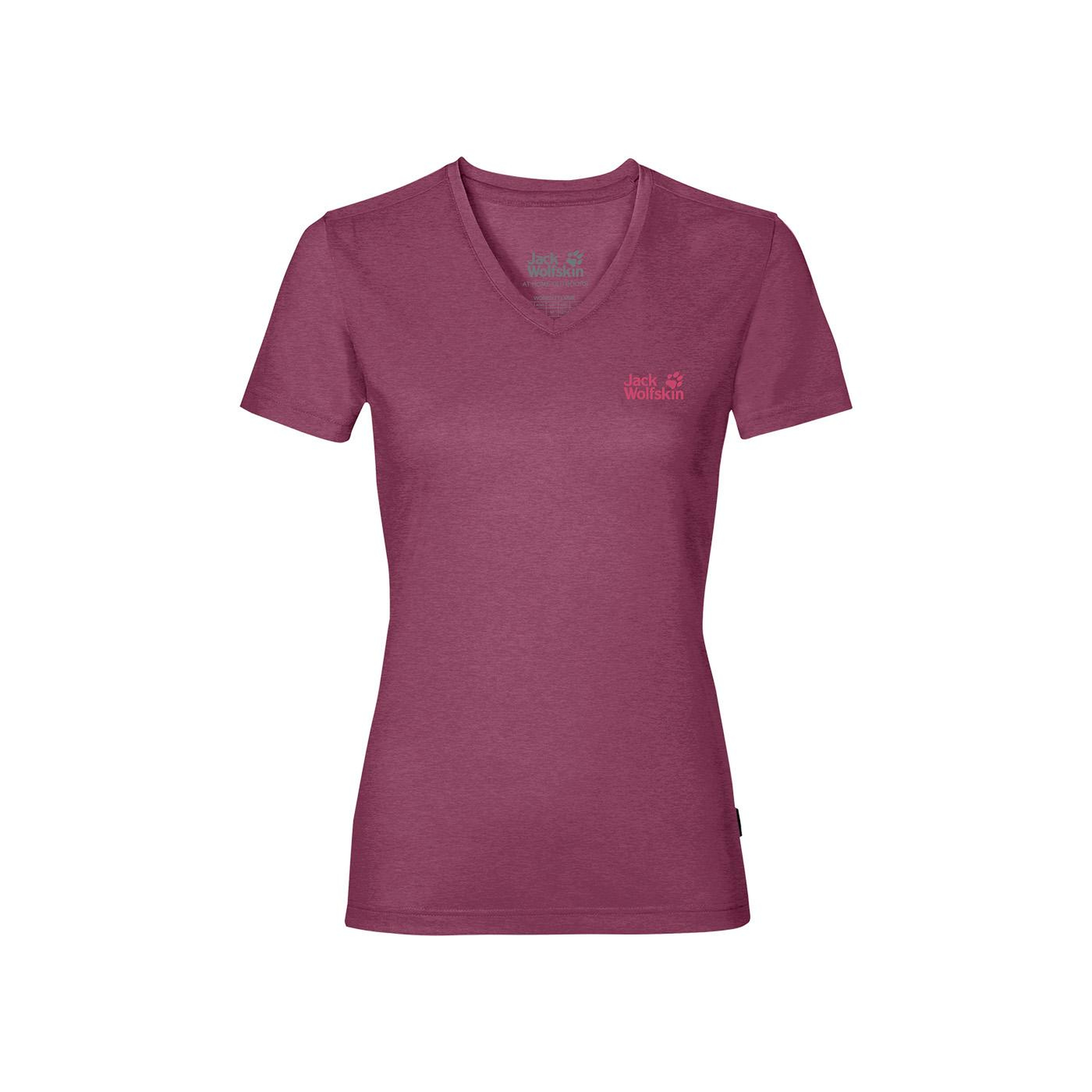 Jack Wolfskin Crosstrail Women Kadın Mor Tişört