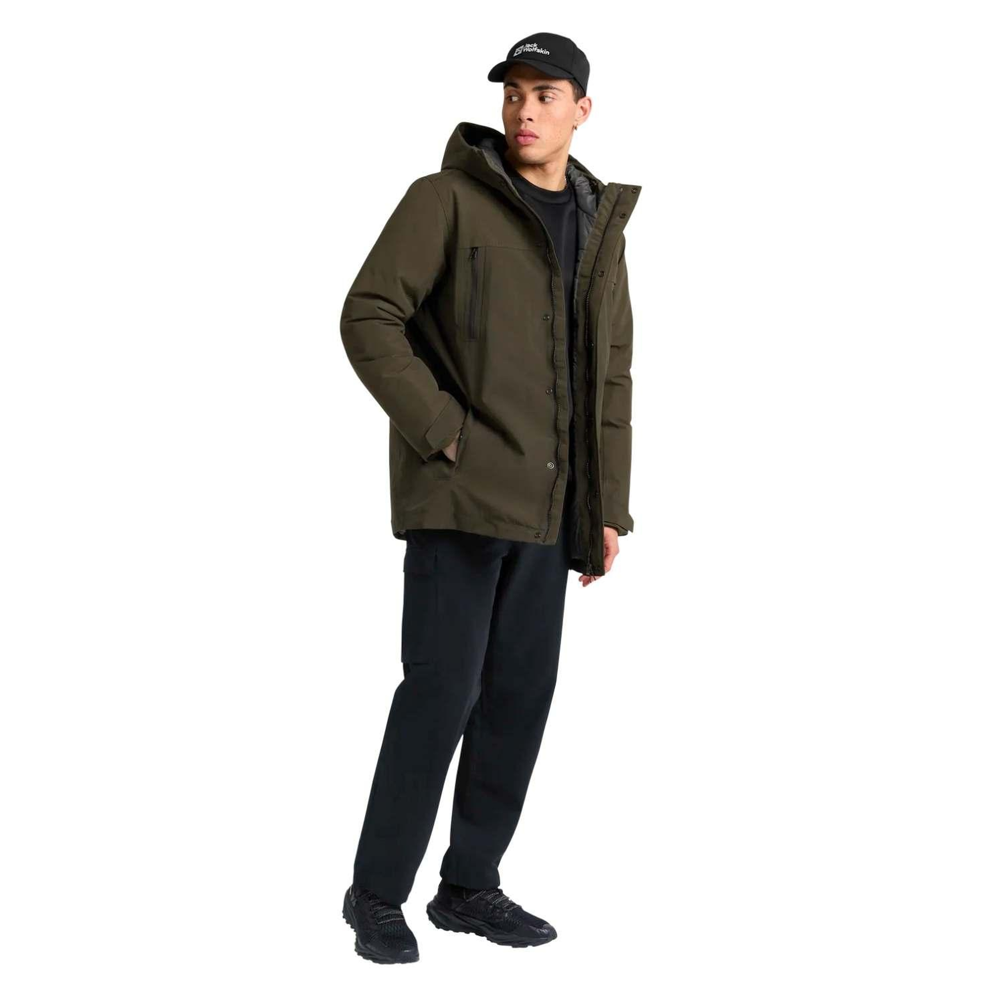 Jack Wolfskin Glacier Shield Erkek Yeşil Outdoor Ceketi