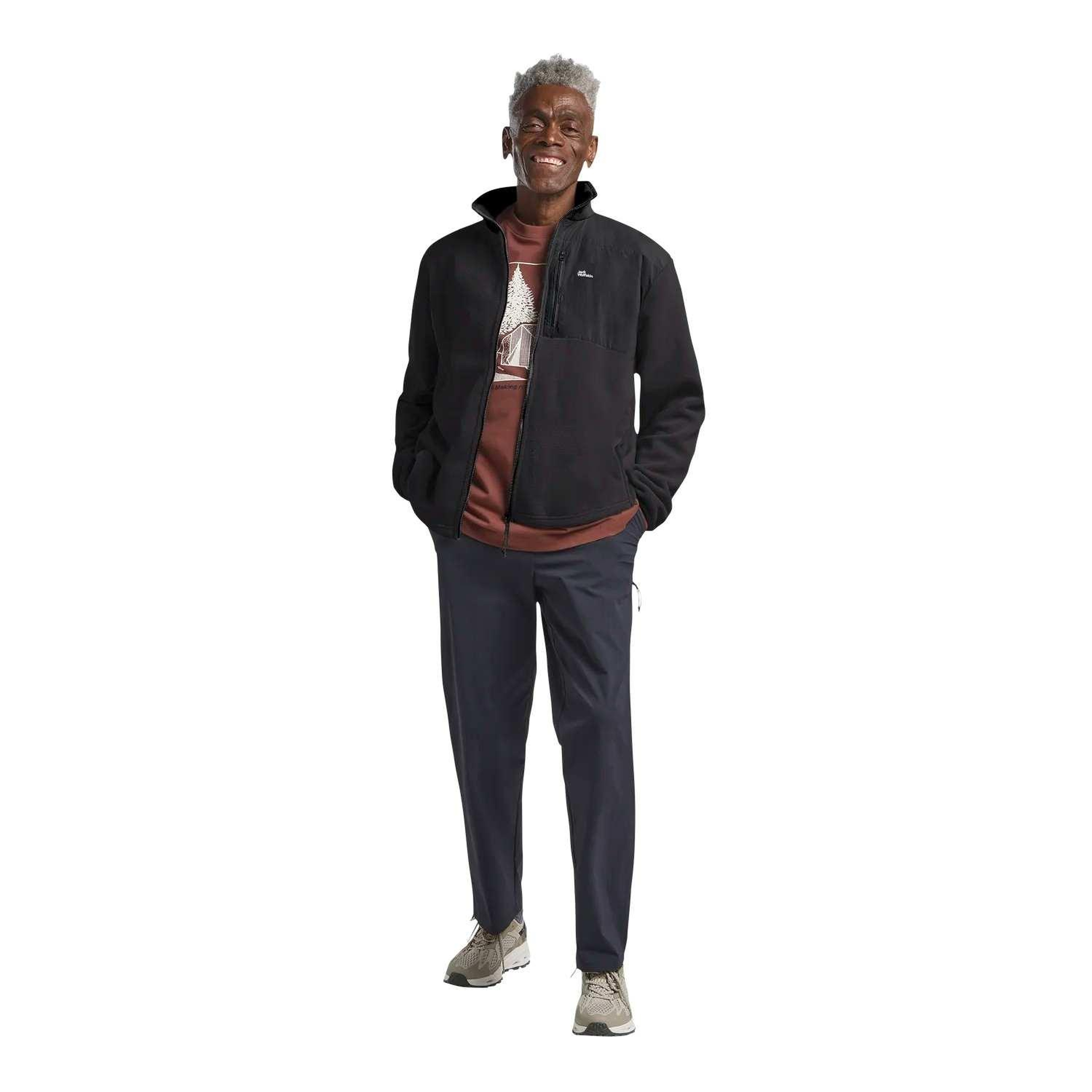 Jack Wolfskin Sumetro Fz Erkek Siyah Polar Ceket