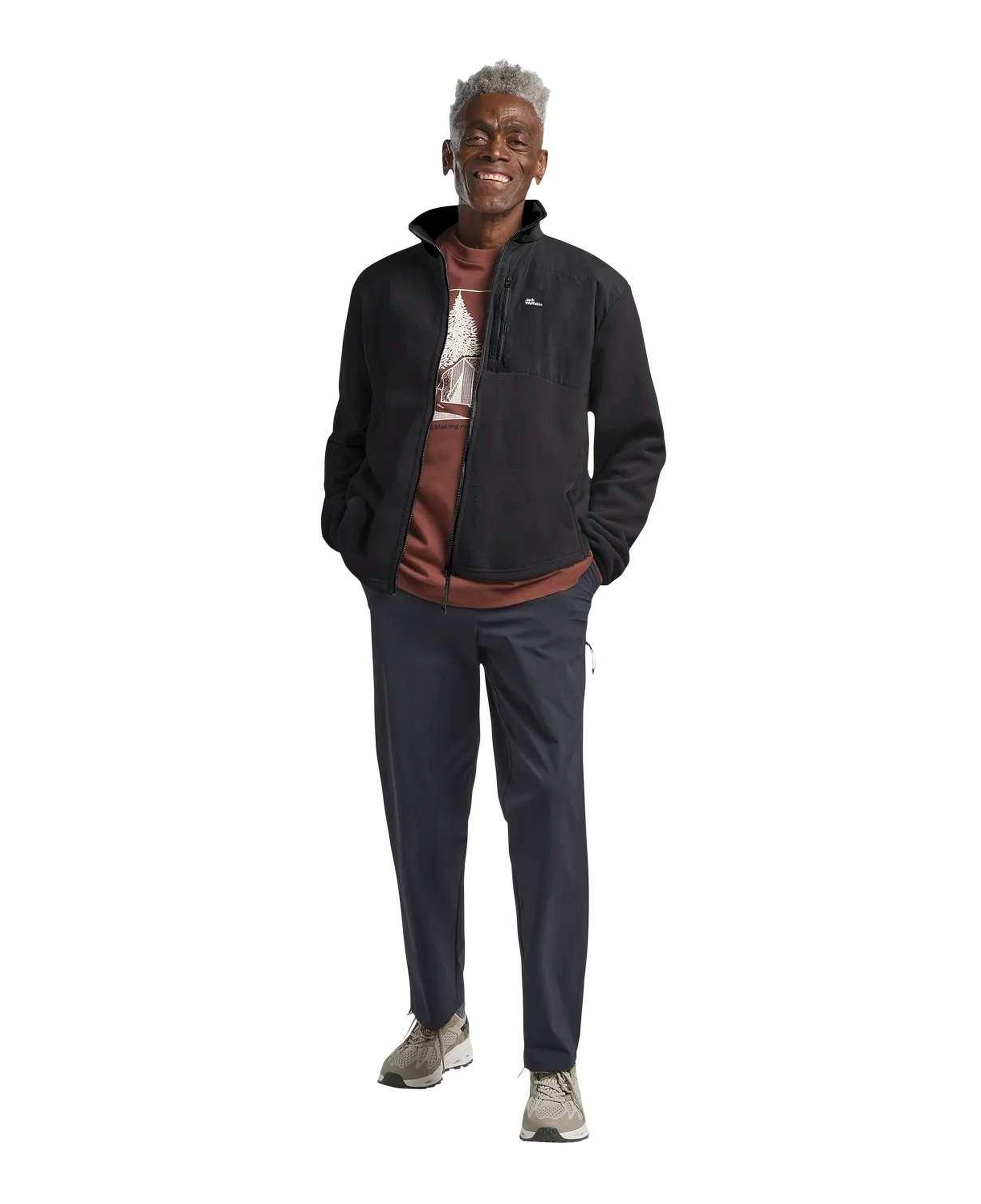 Jack Wolfskin Sumetro Fz Erkek Siyah Polar Ceket