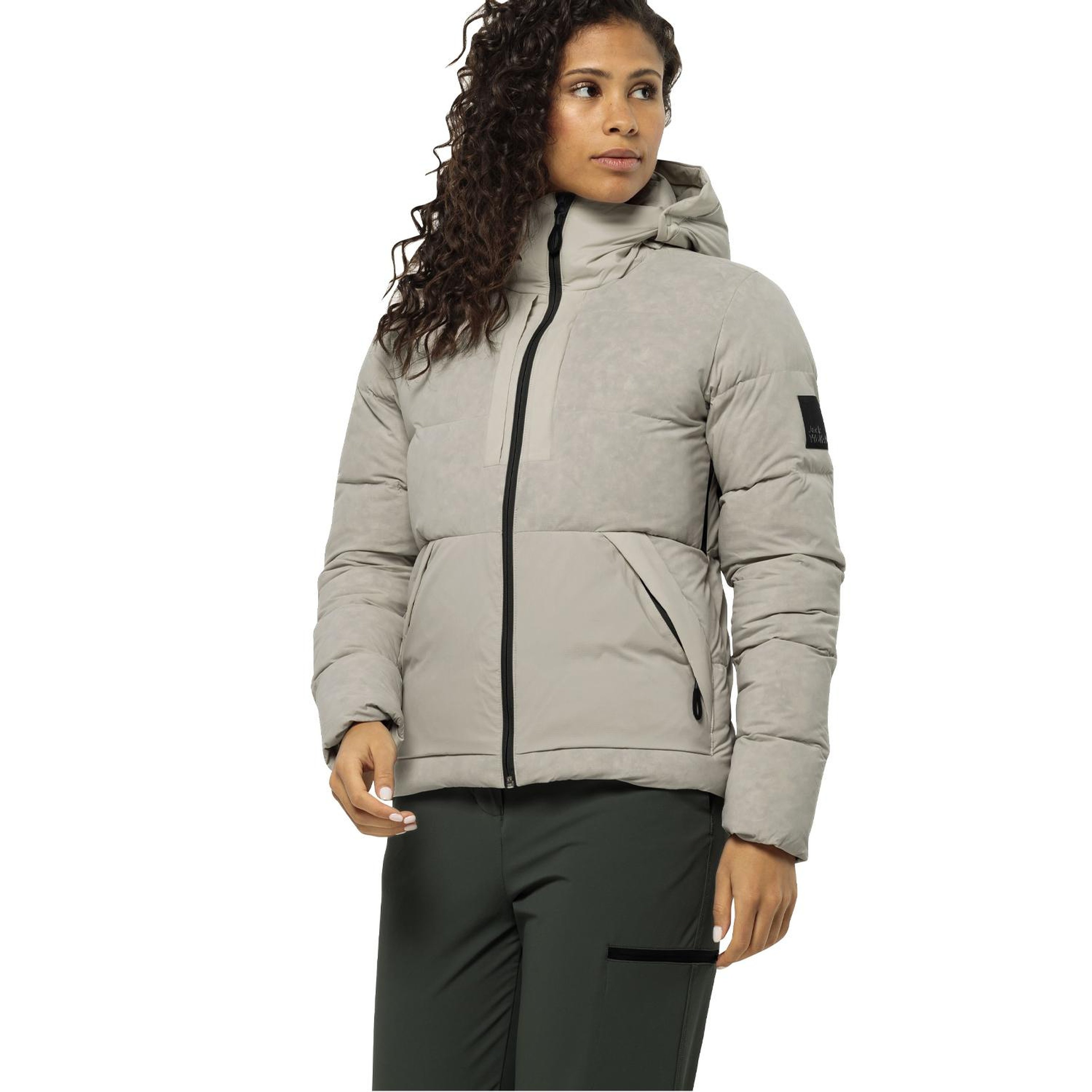 Jack Wolfskin Wandermood Do Kadın Gri Outdoor Ceketi