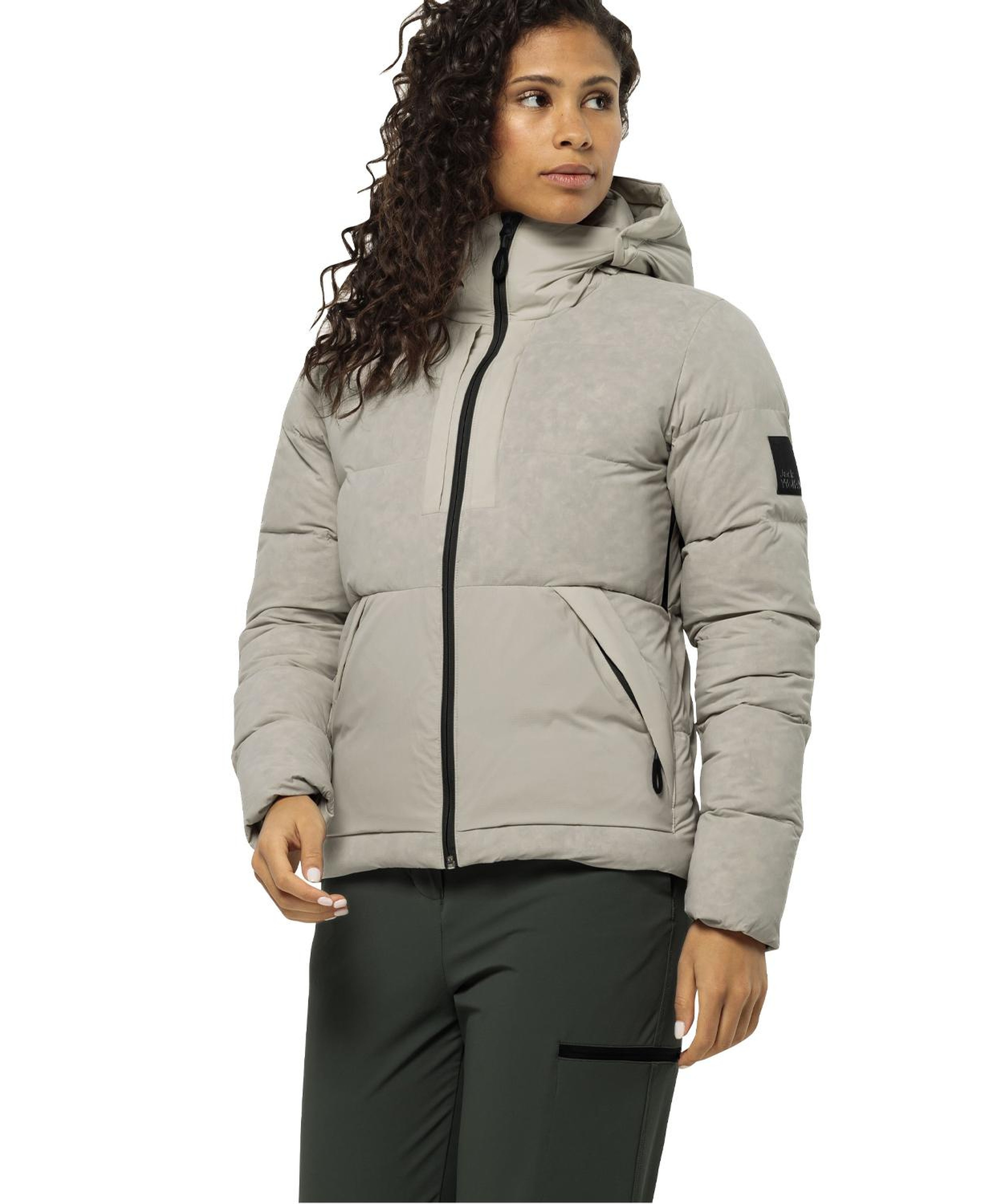 Jack Wolfskin Wandermood Do Kadın Gri Outdoor Ceketi