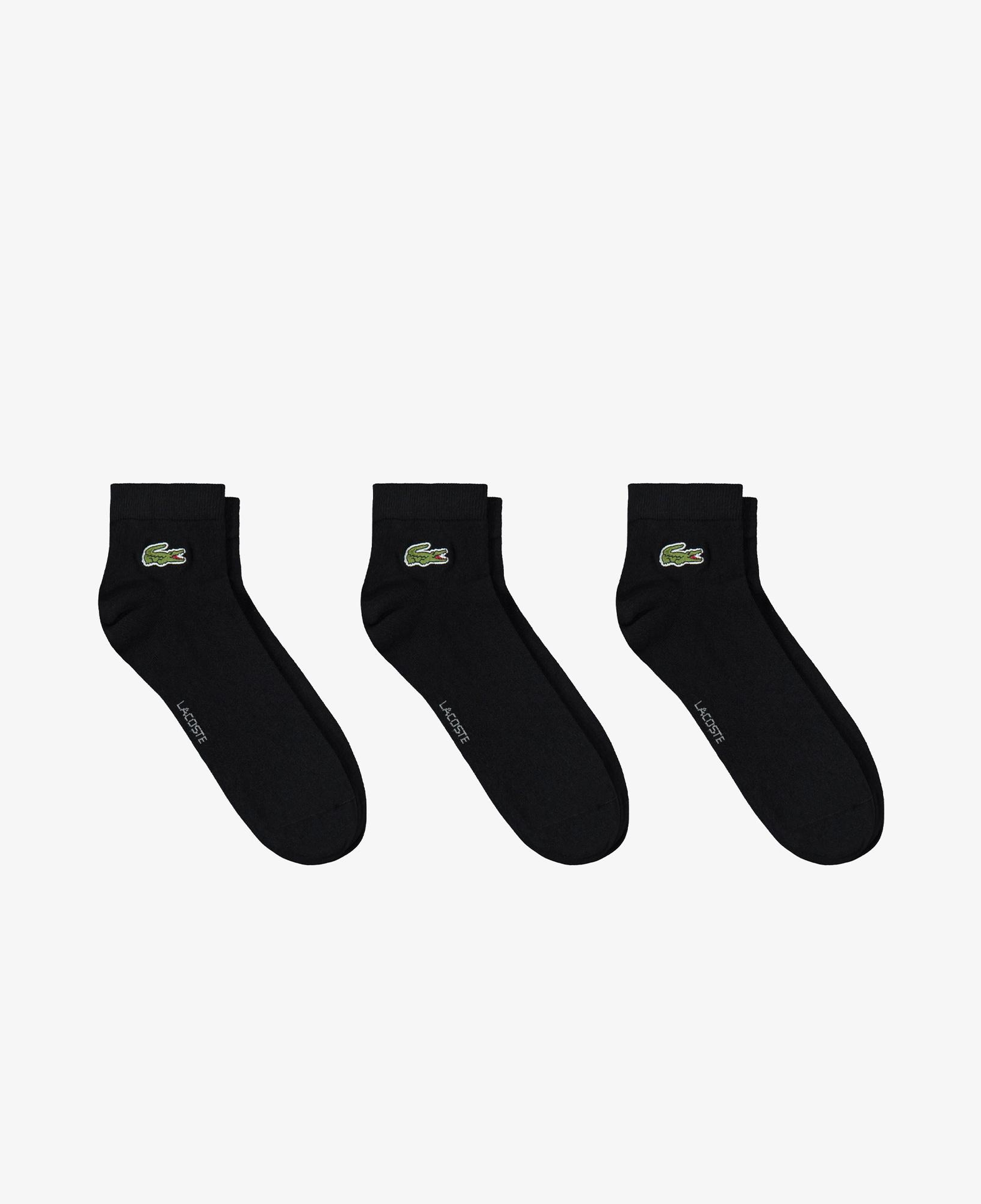 Unisex 3'lü Siyah Çorap