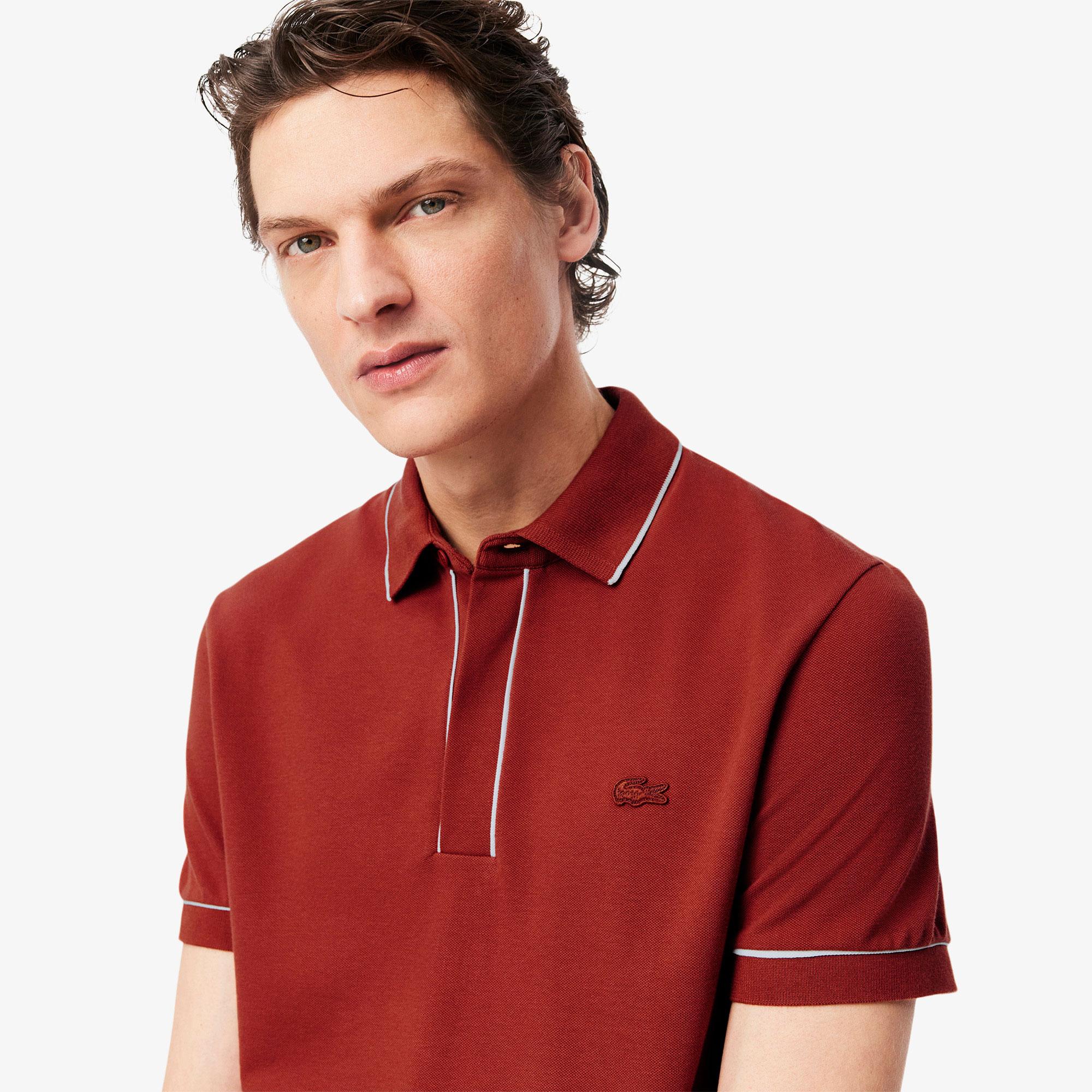Erkek Regular Fit Organik Pamuk Kahverengi Paris Polo