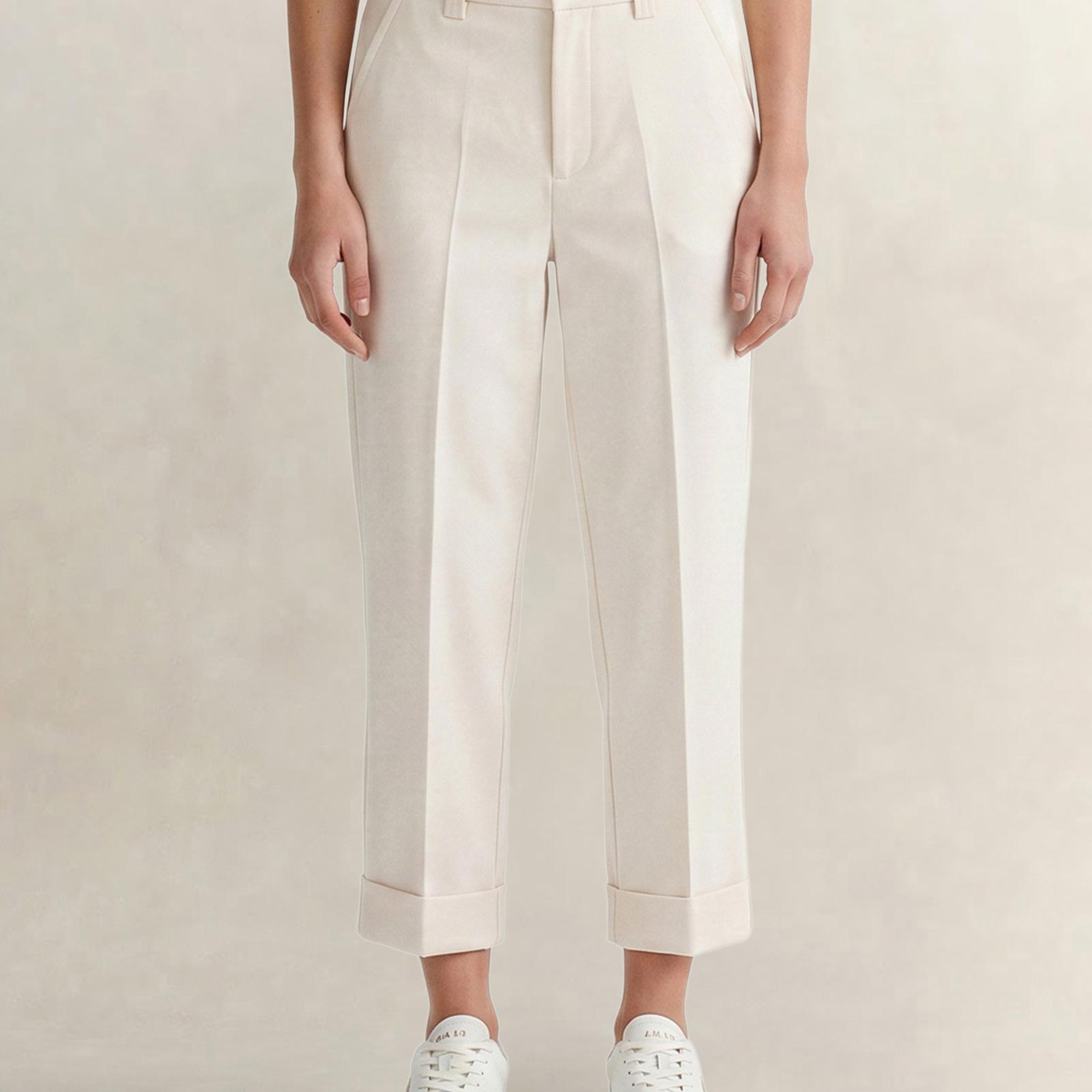 GANT Kadın Krem Regular Fit Pantolon