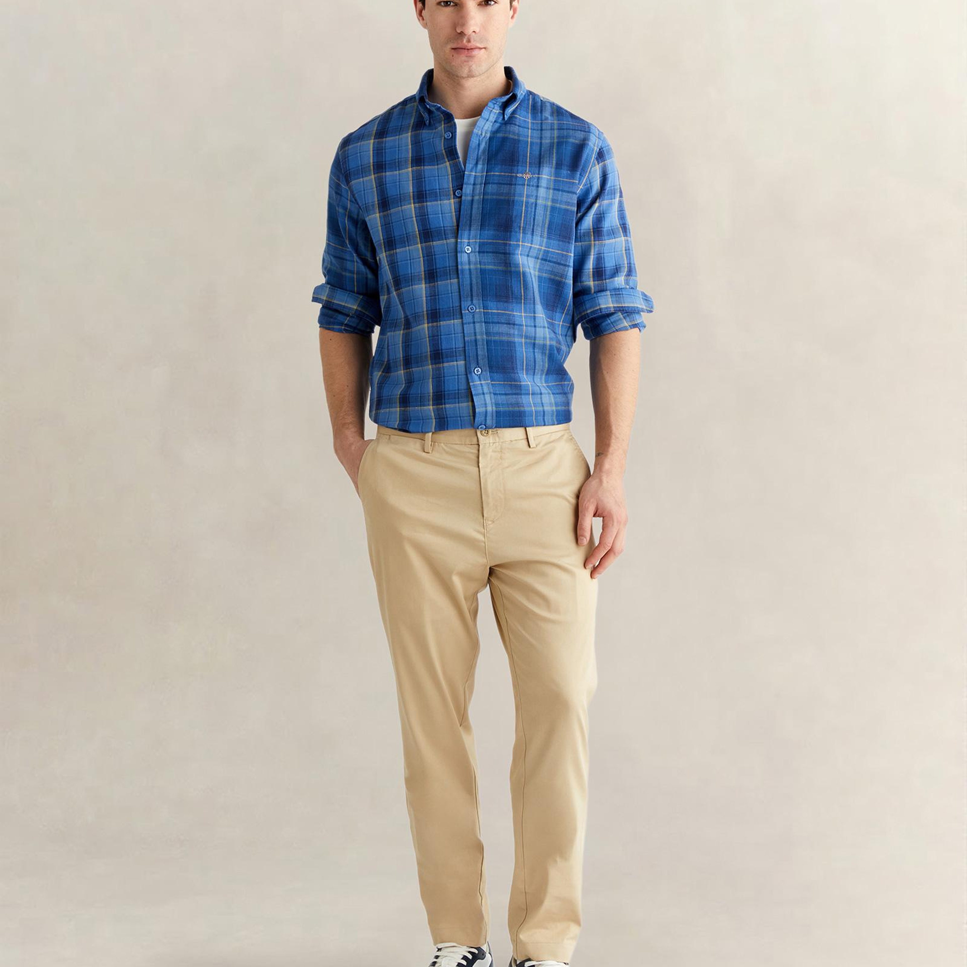 GANT Erkek Bej Slim Fit Pantolon