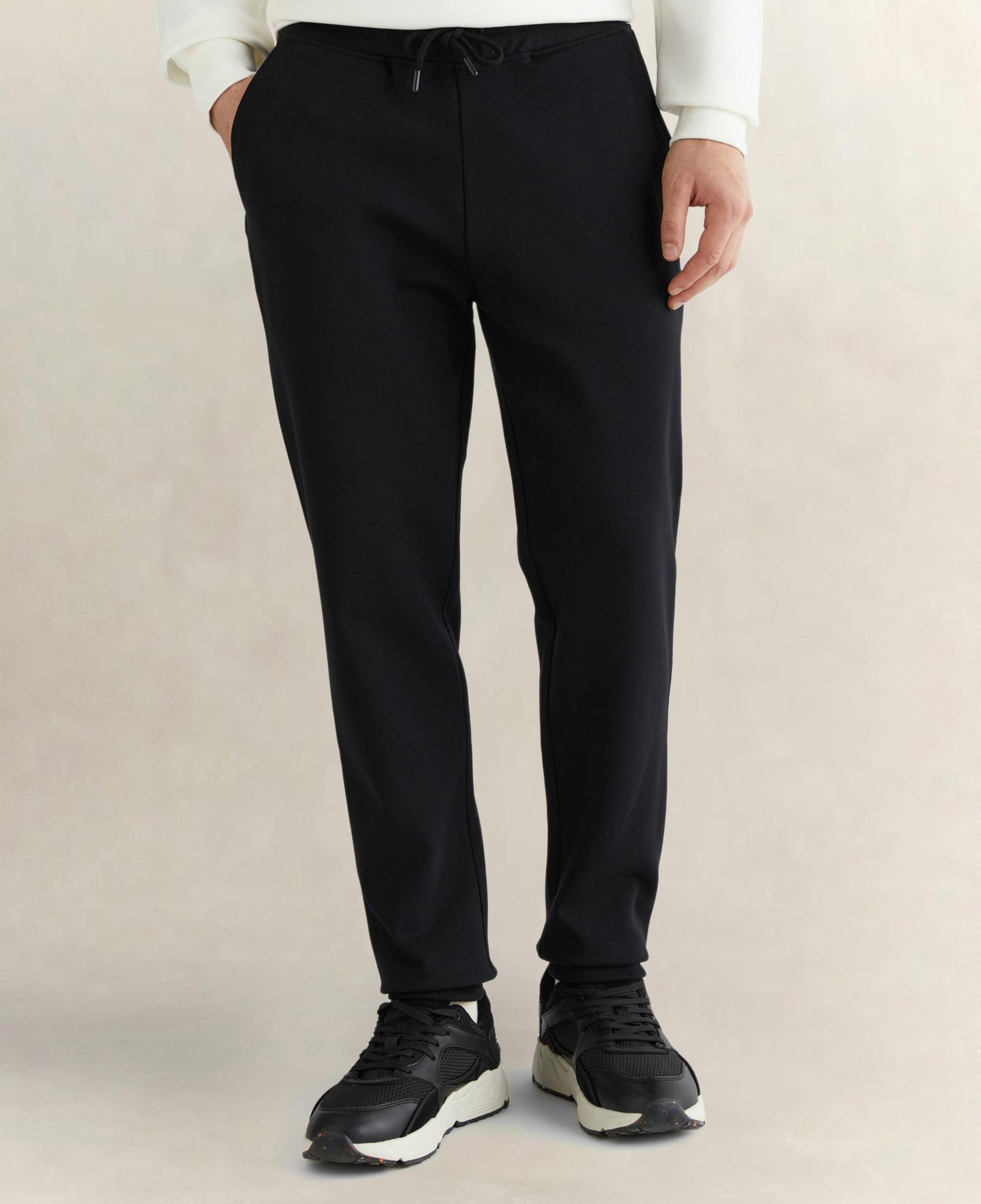 GANT Erkek Siyah Regular Fit Logolu Eşofman Altı