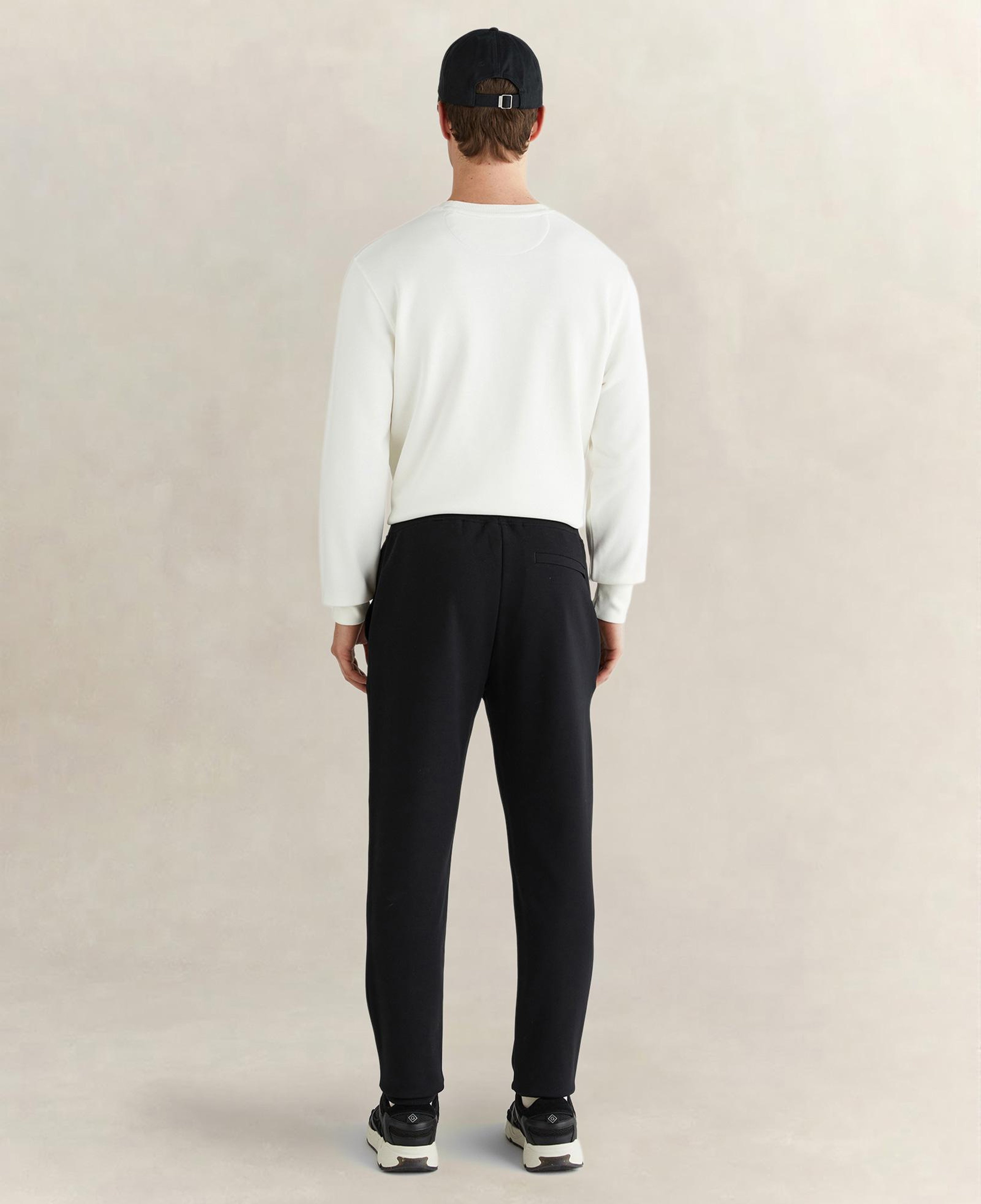 GANT Erkek Siyah Regular Fit Logolu Eşofman Altı