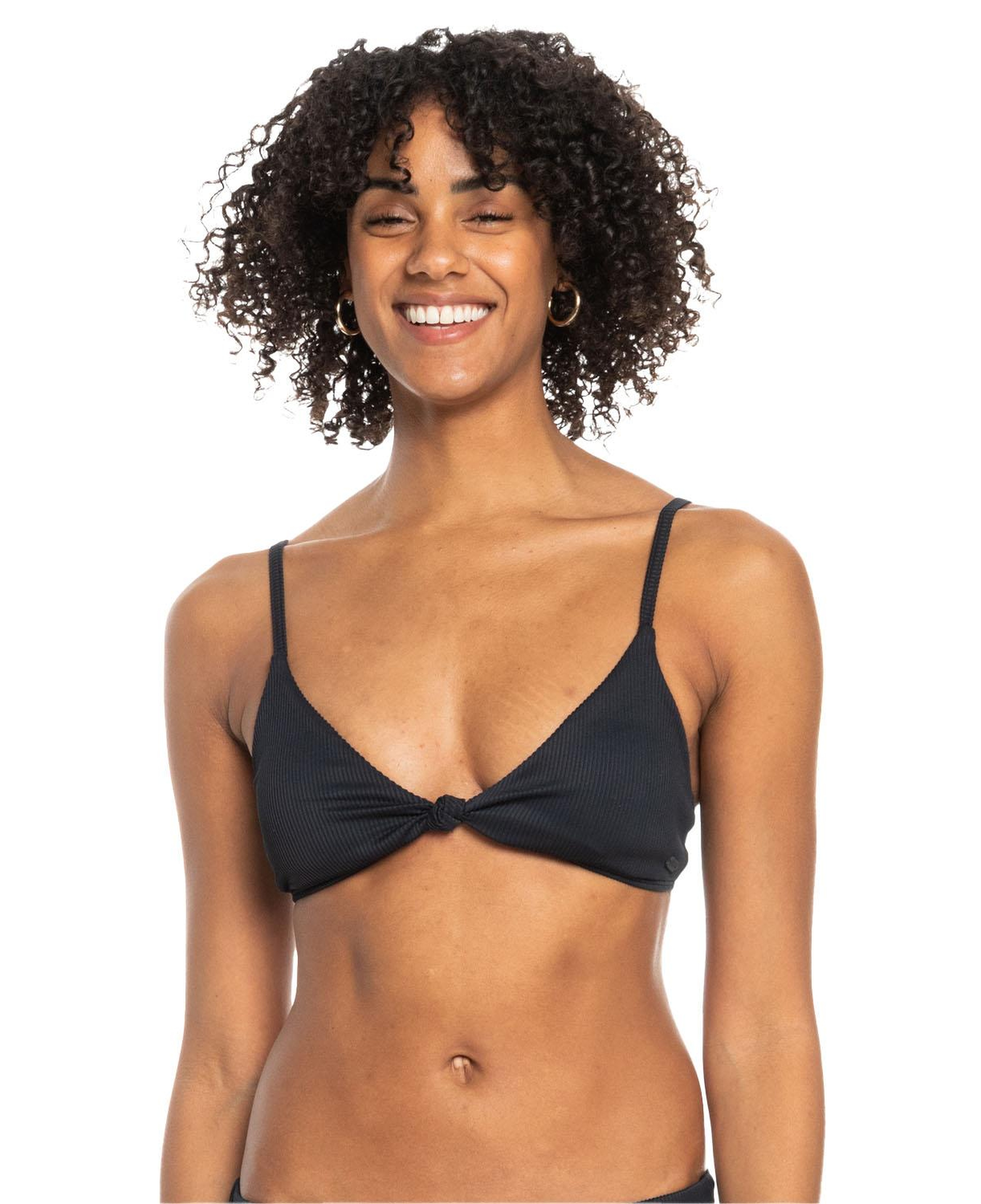 Roxy Rib Roxy Love The Surf Knot Kadın Siyah Bikini Üst