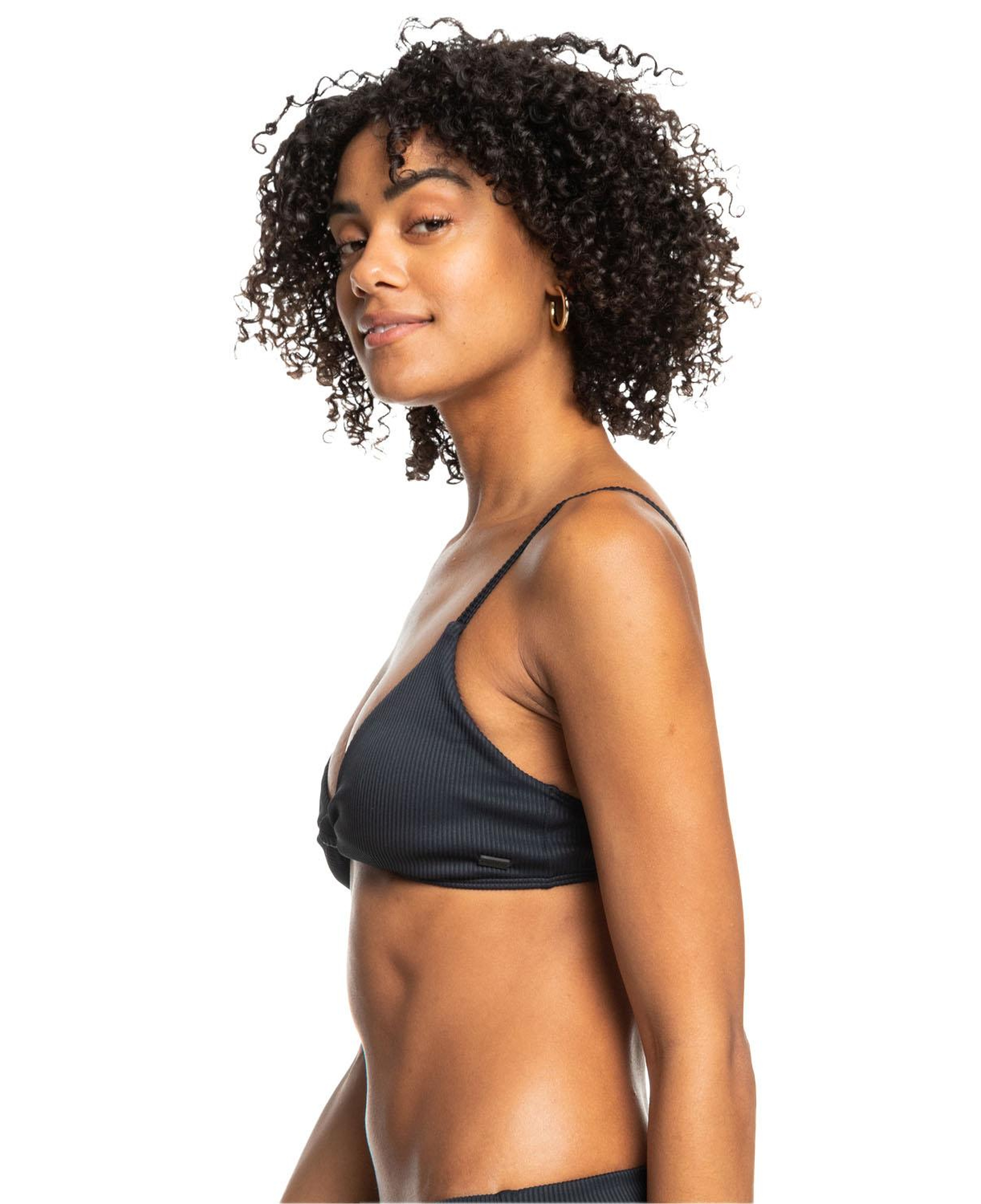 Roxy Rib Roxy Love The Surf Knot Kadın Siyah Bikini Üst