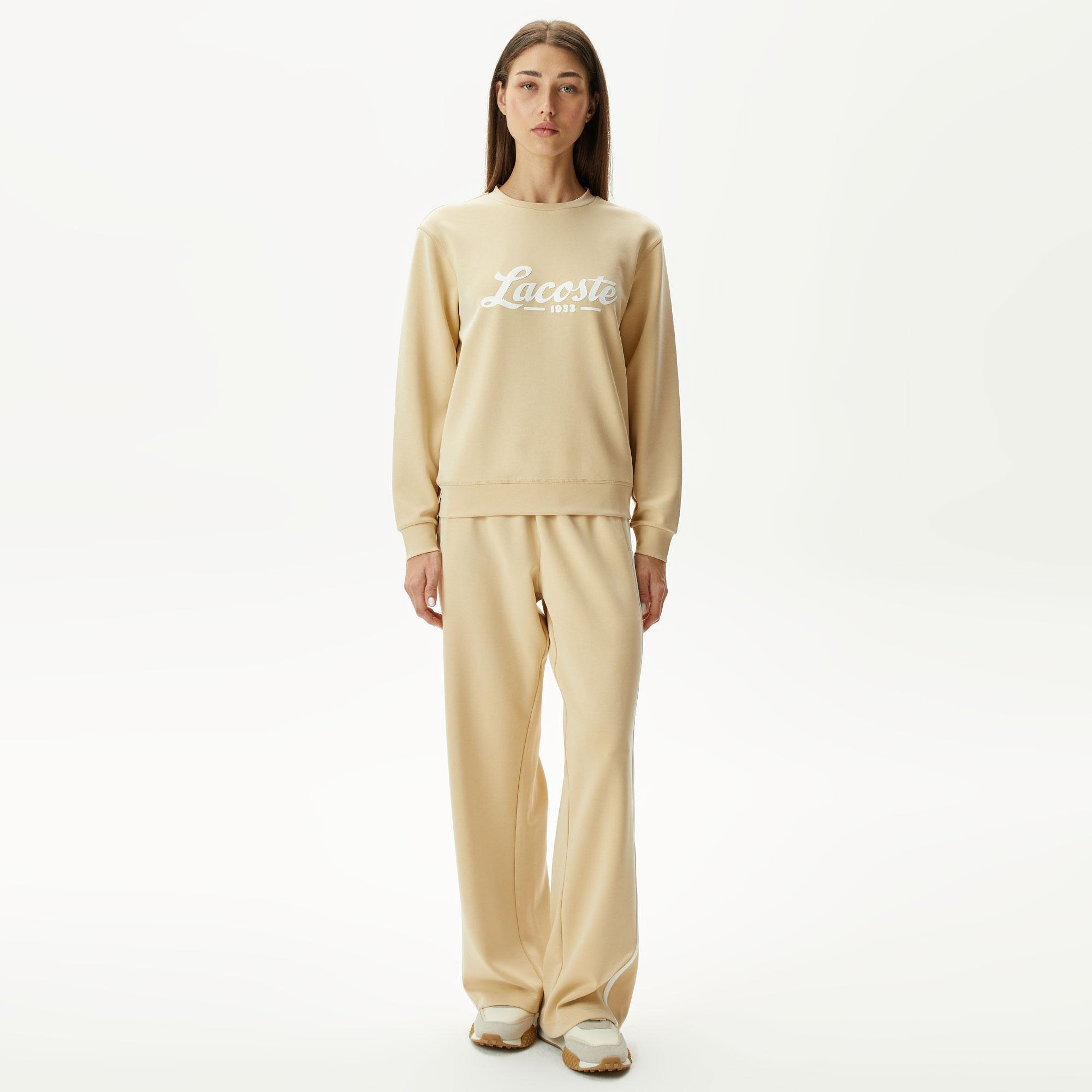 Lacoste Classic Kadın Bej Modal Karışımlı Eşofman Üstü