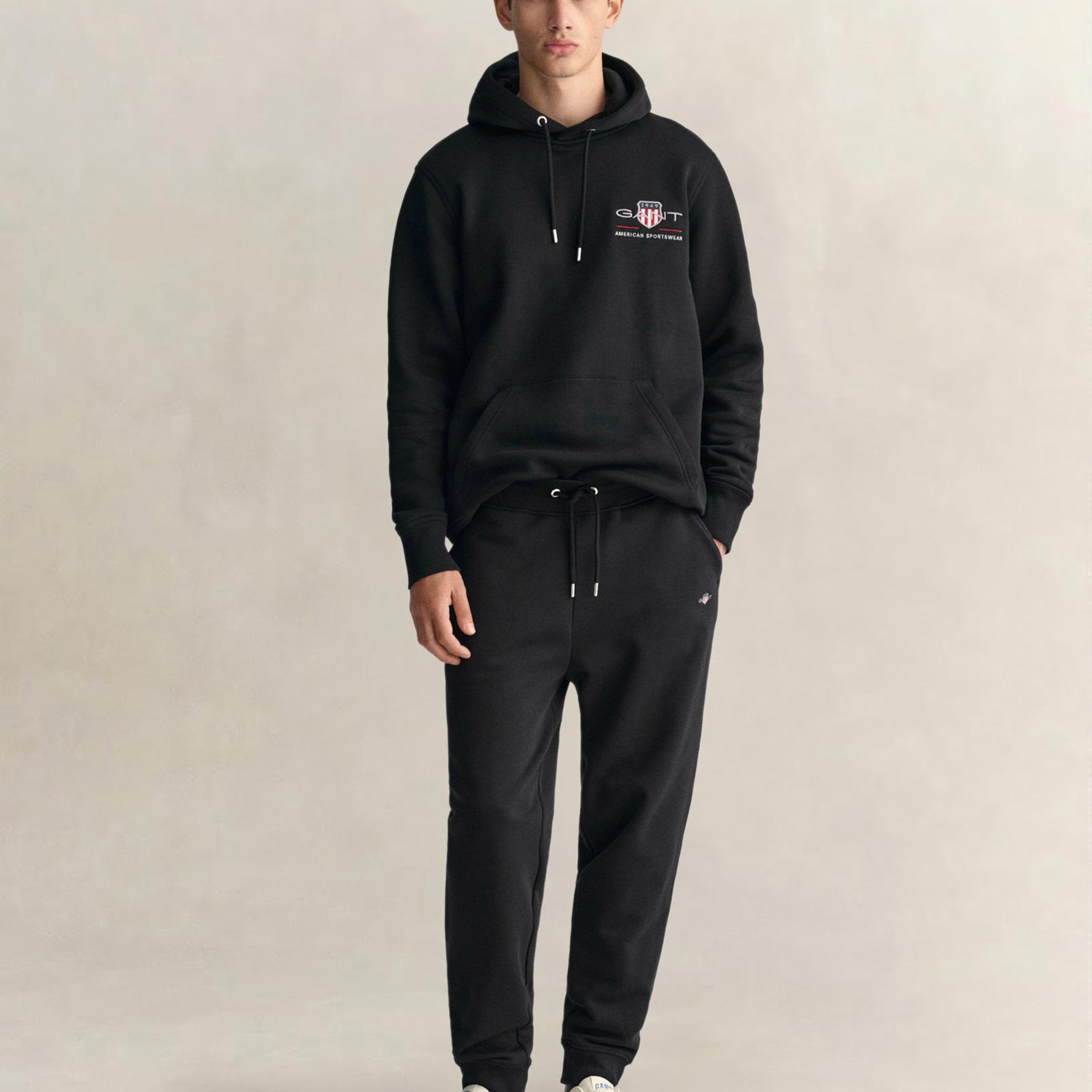 GANT Erkek Siyah Regular Fit Eşofman Altı