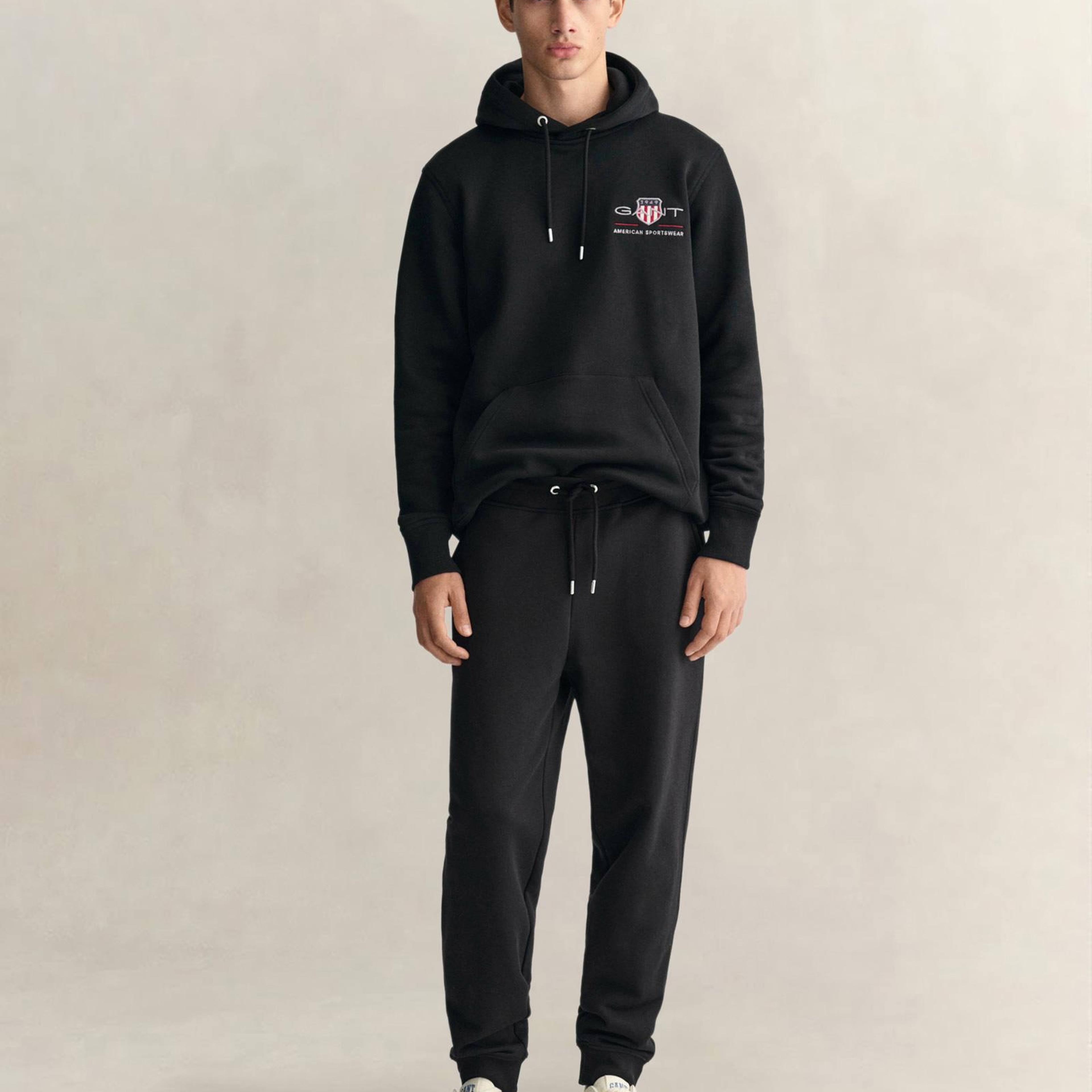 GANT Erkek Siyah Regular Fit Eşofman Altı