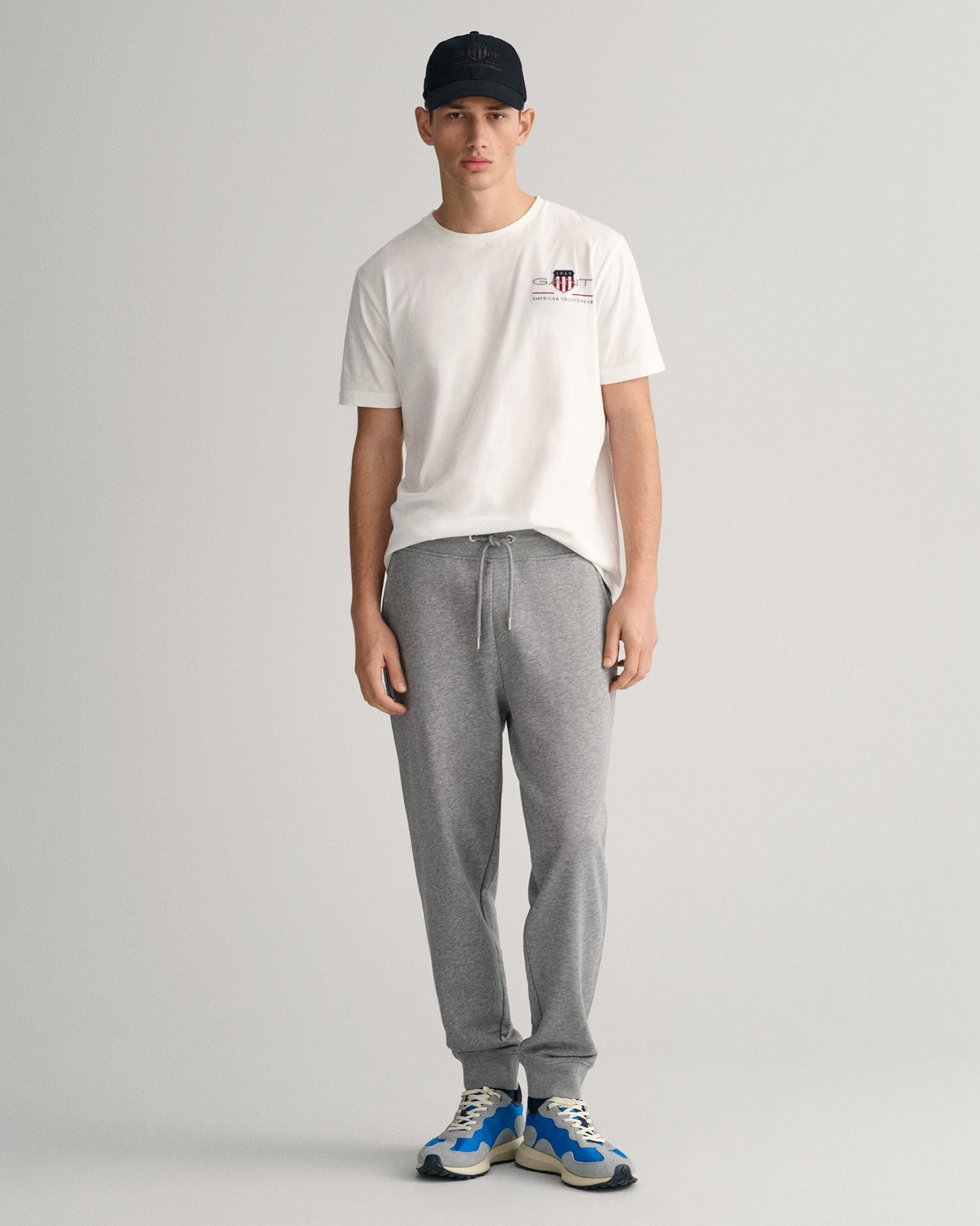 GANT Erkek Gri Regular Fit Eşofman Altı