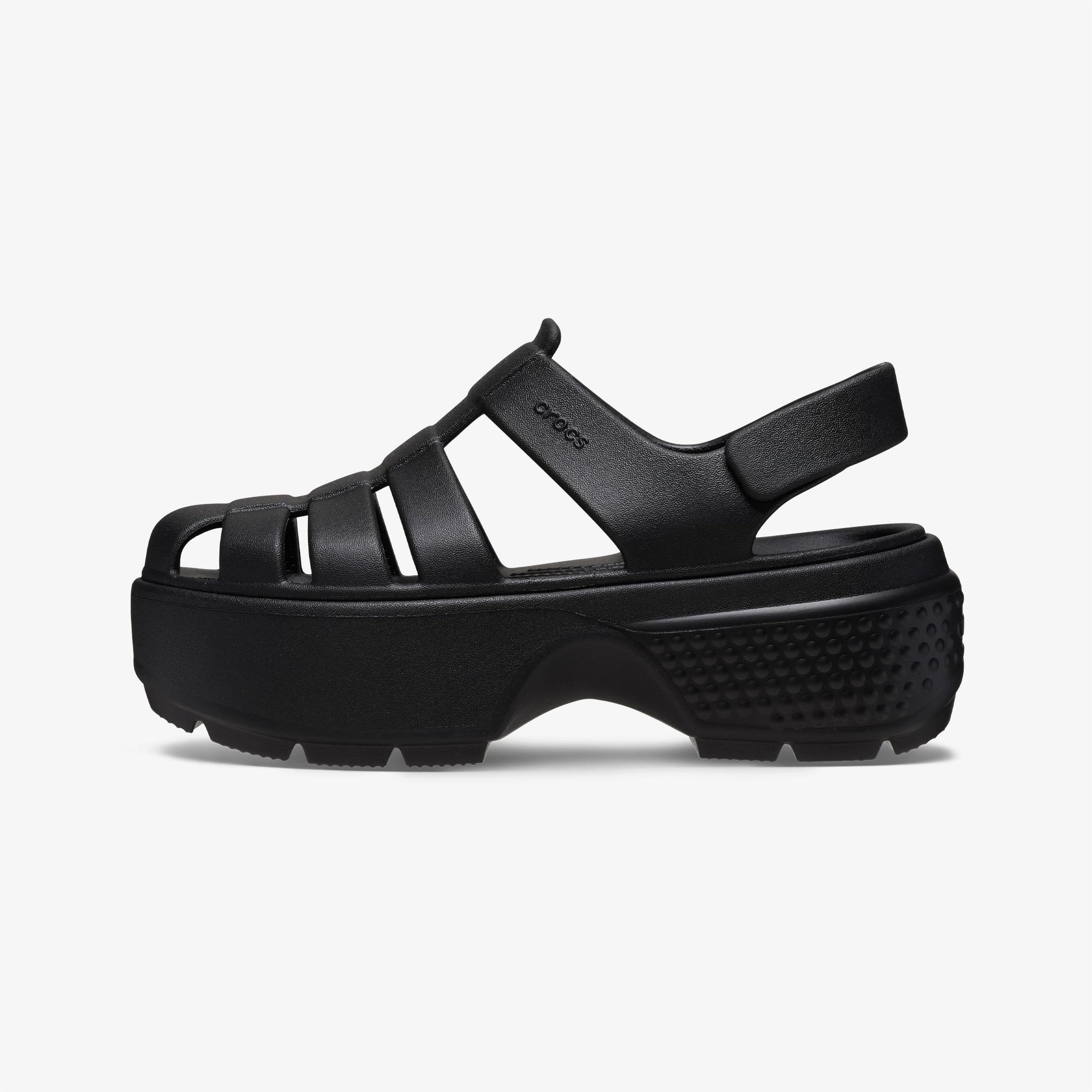 Crocs Stomp Fisherman Kadın Siyah Sandalet