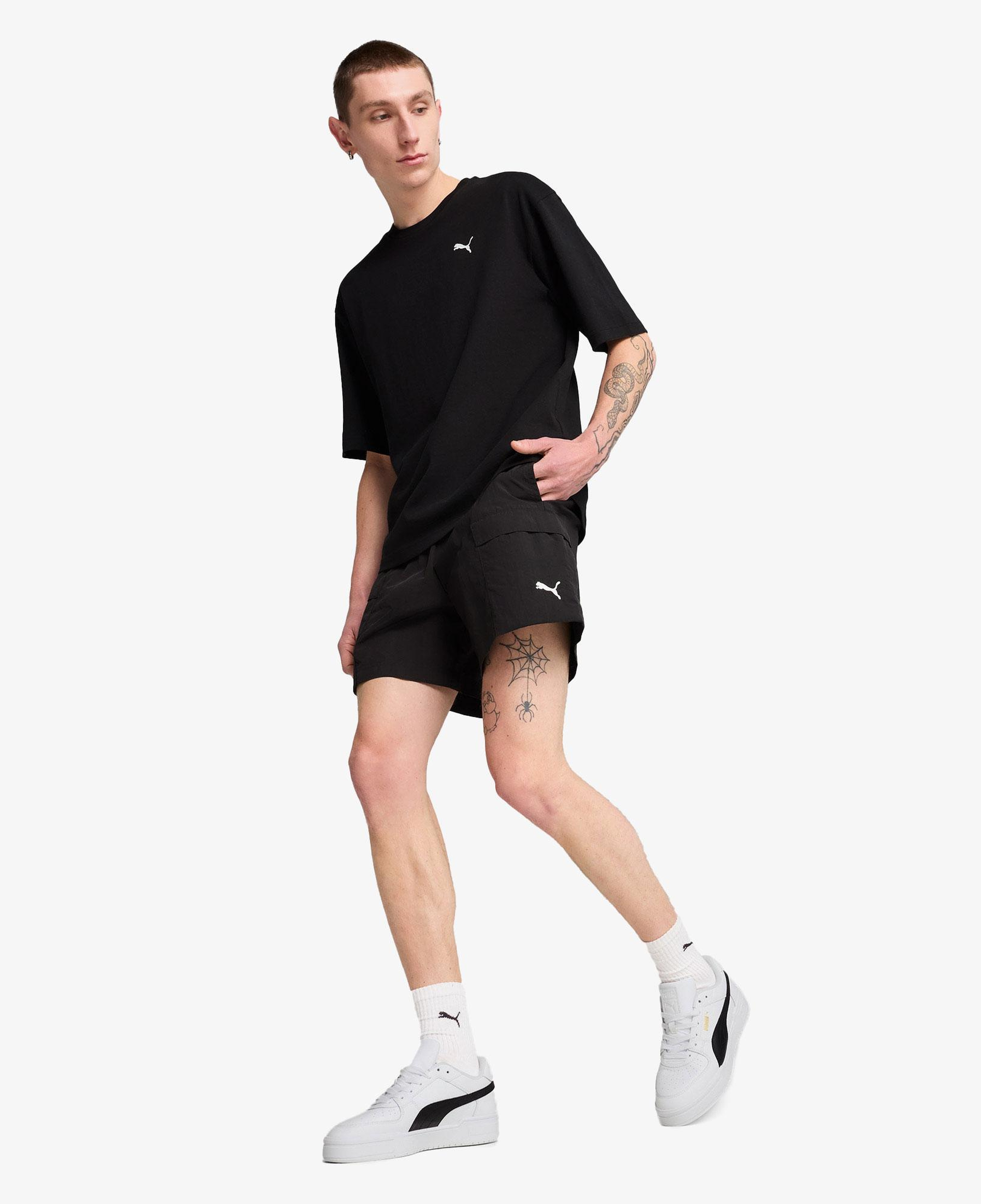 Puma Wardrobe Essentials Relaxed Cargo Unisex Siyah Şort