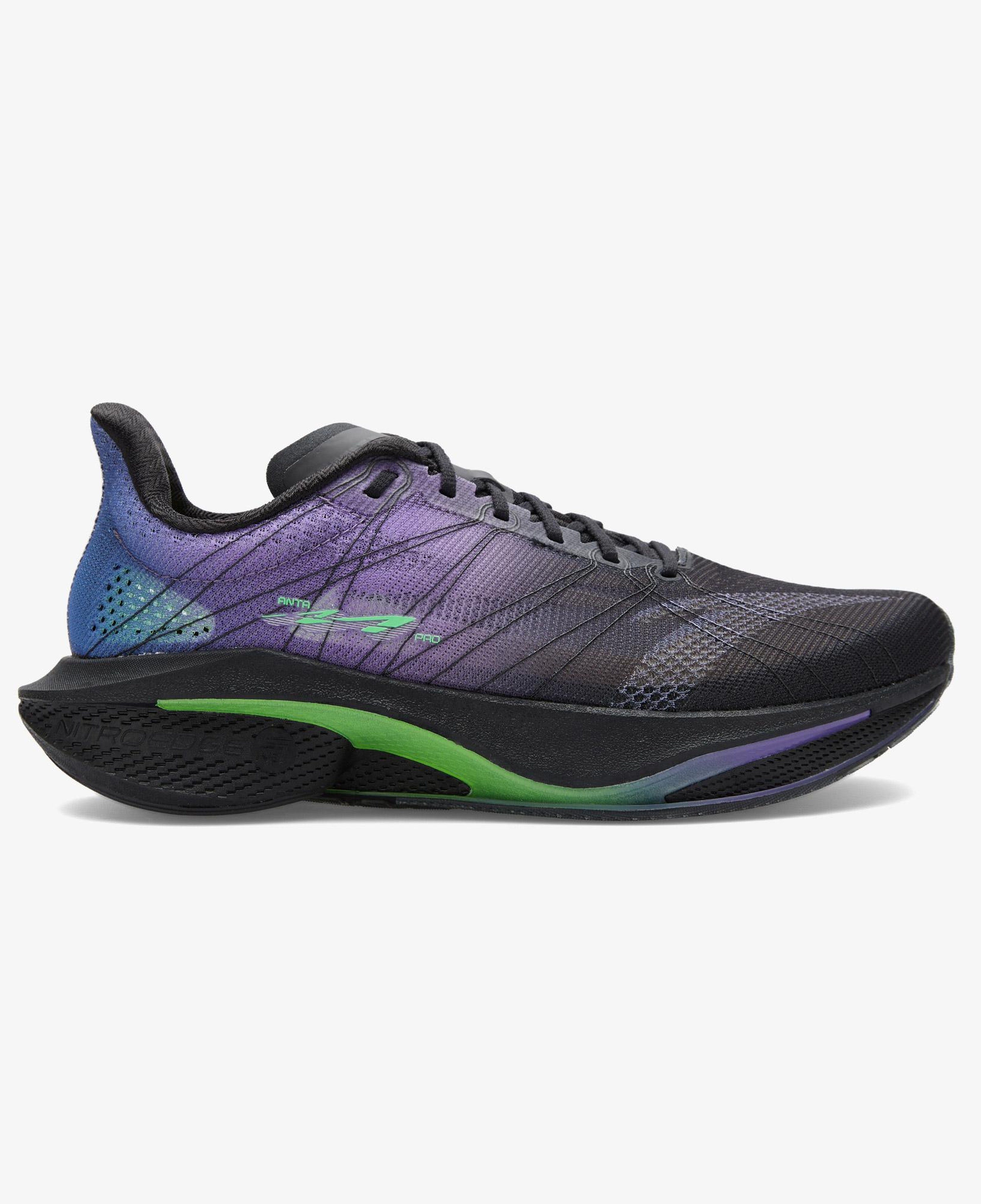 Anta Mach 4 Pro V2 Erkek Siyah/Mor Koşu Ayakkabısı