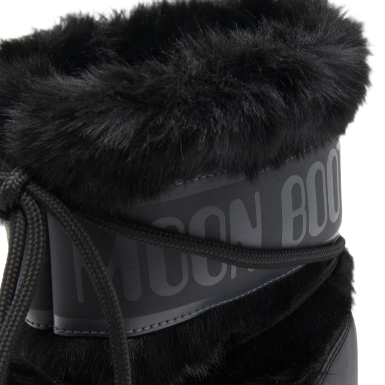 Moon Boot Mb Ltrack Faux Fur Waterproof Kadın Siyah Kar Botu
