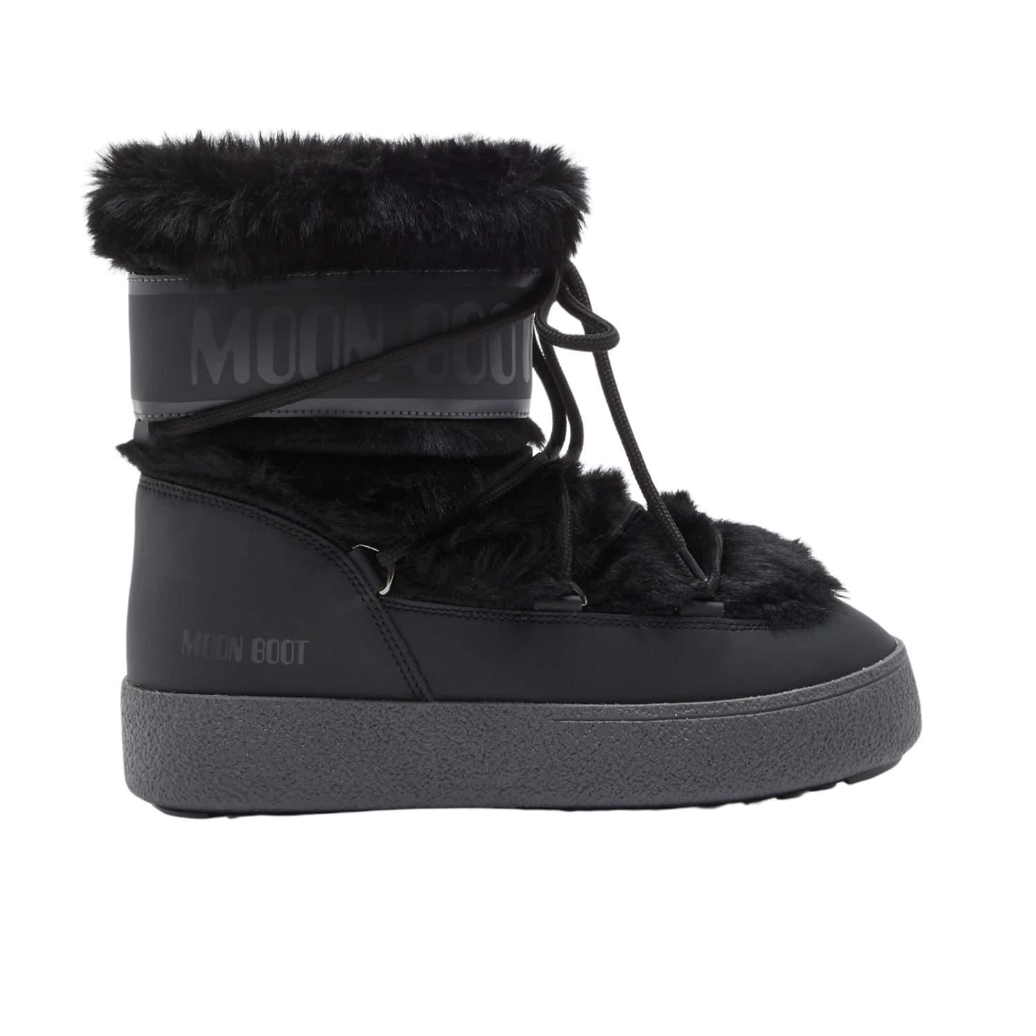 Moon Boot Mb Ltrack Faux Fur Waterproof Kadın Siyah Kar Botu